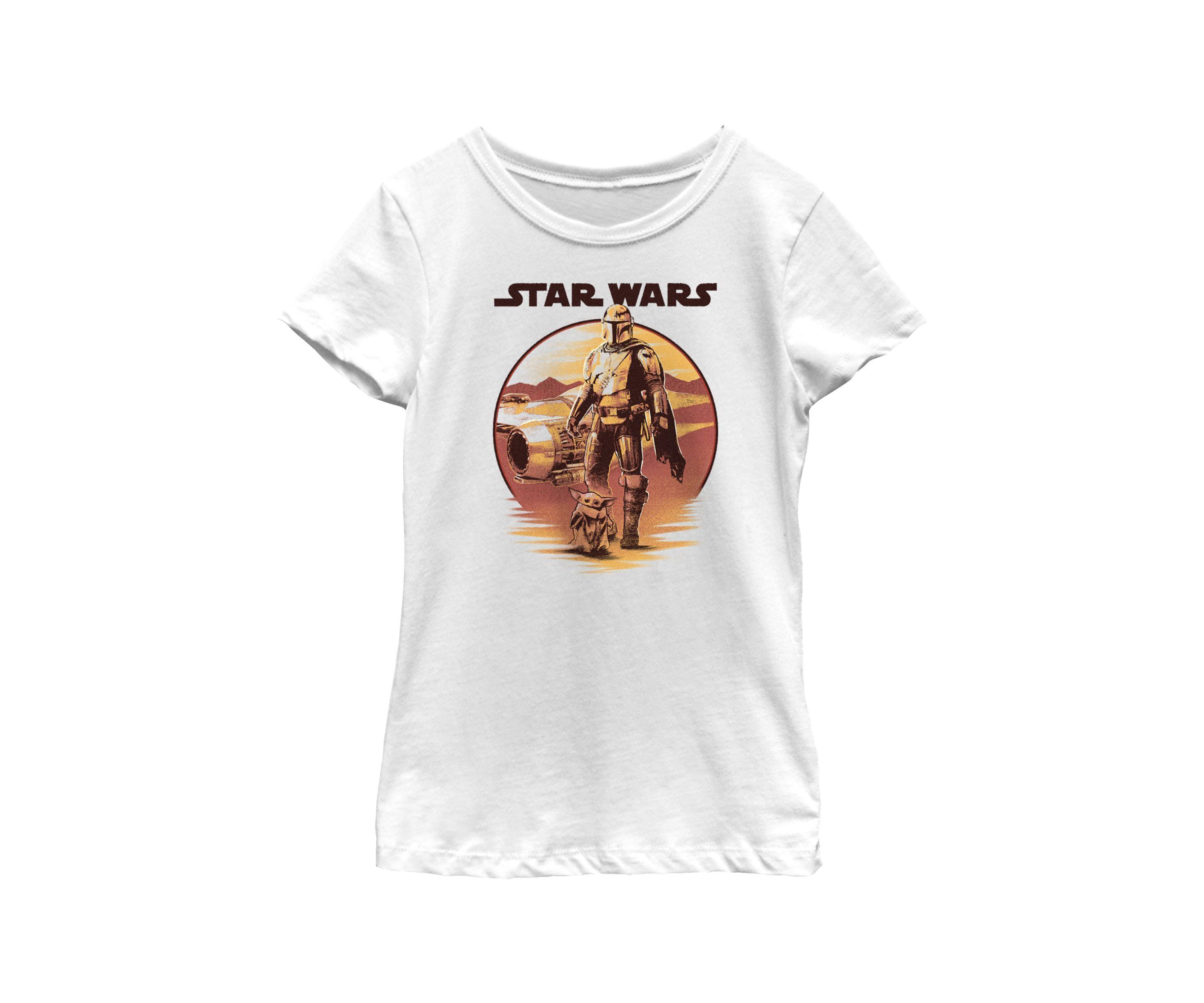 Sunset Mando Grogu Graphic T-Shirt