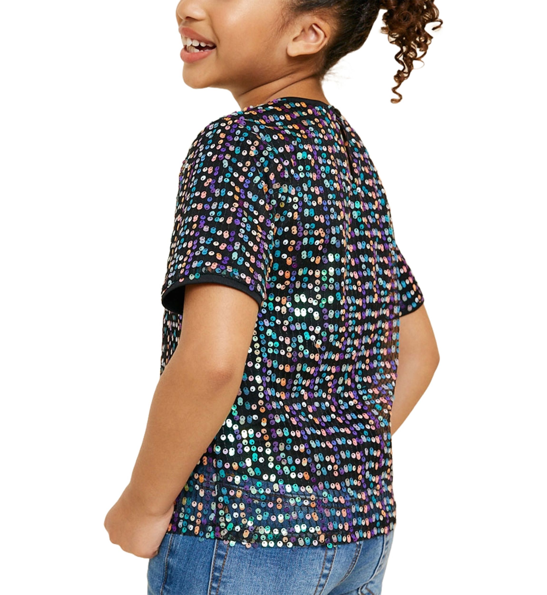 Girls 7-16 Sequin Top