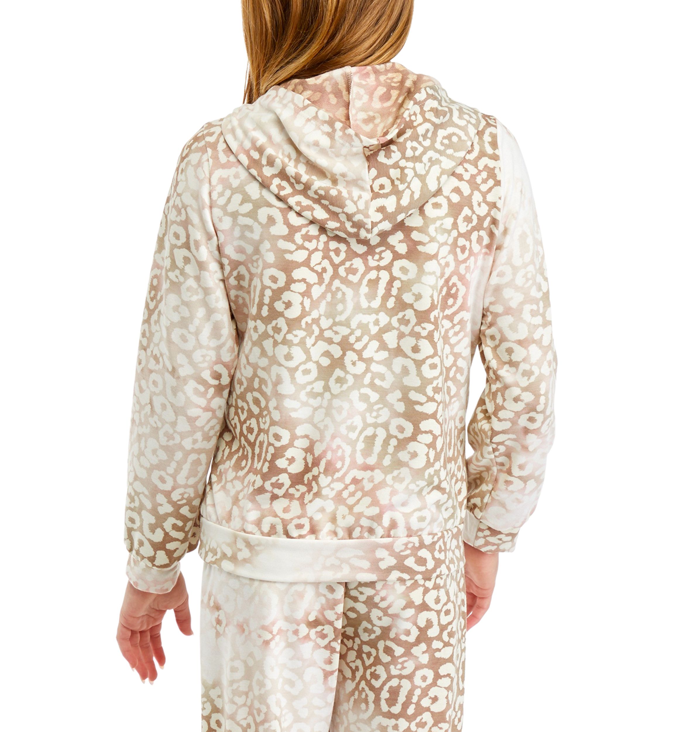 Girls 7-16 Leopard Printed Hoodie