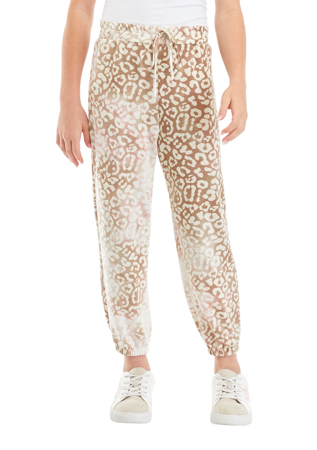 Girls 7-16 Leopard Printed Sweatpants