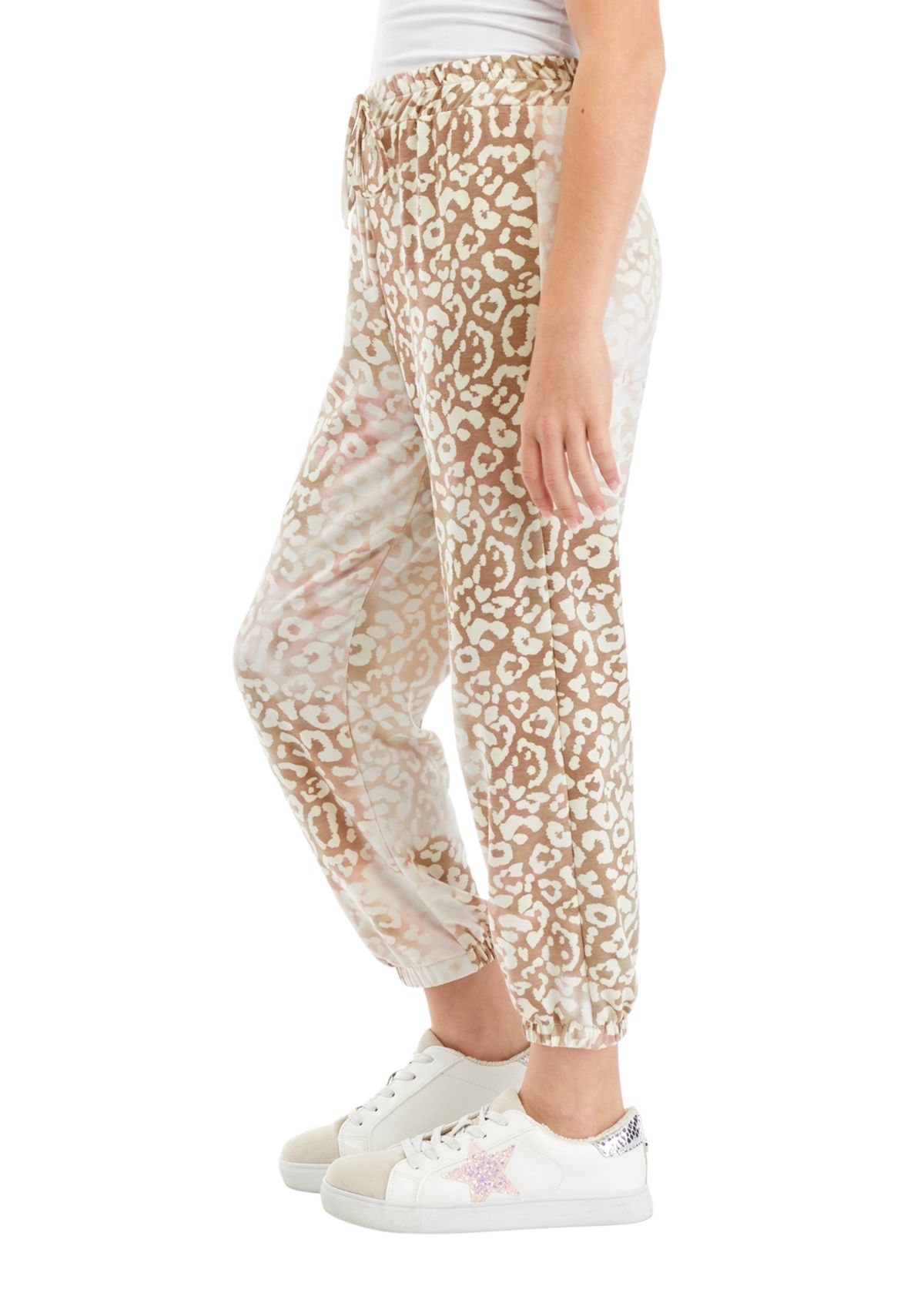 Girls 7-16 Leopard Printed Sweatpants
