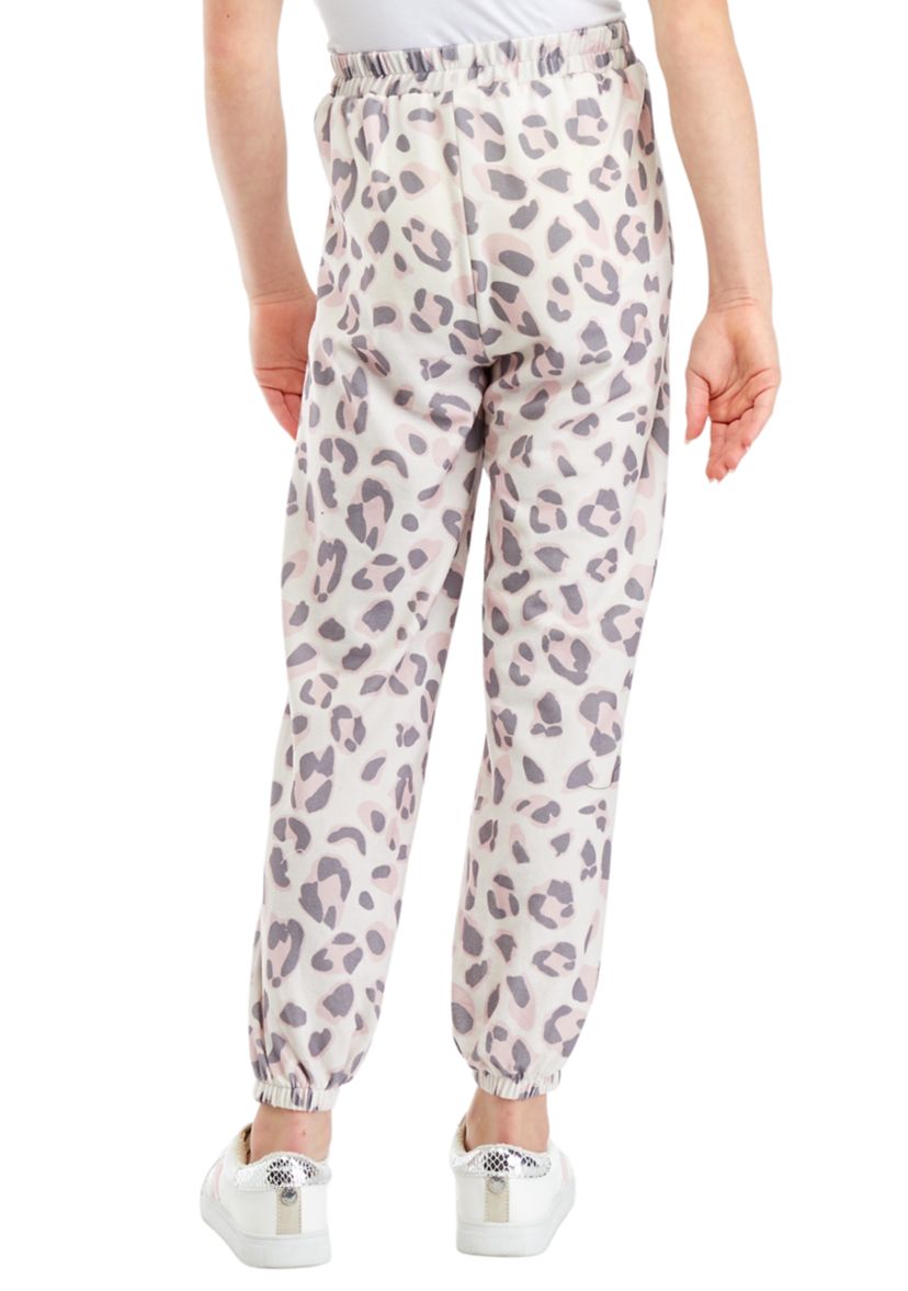 Girls 7-16 Leopard Printed Joggers