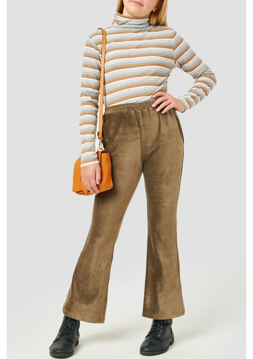 Girls 7-16 Wide Leg Velvet Corduroy Pants