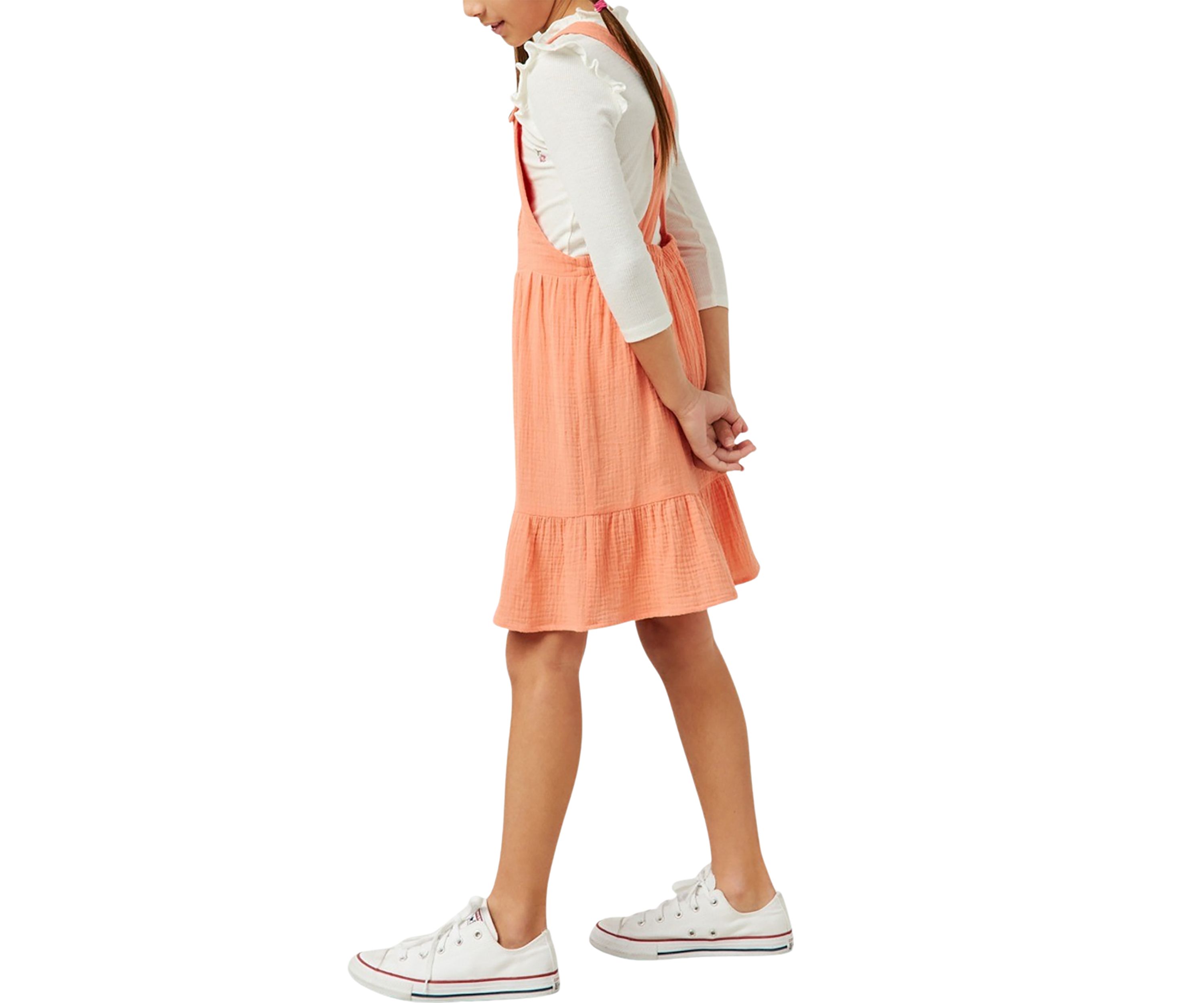 Girls 7-16 Textured Chest Pocket Sundress