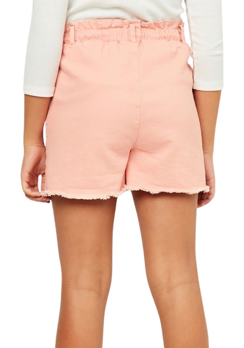 Girls 7-16 Paper Bag Waist Washed Distressed Shorts