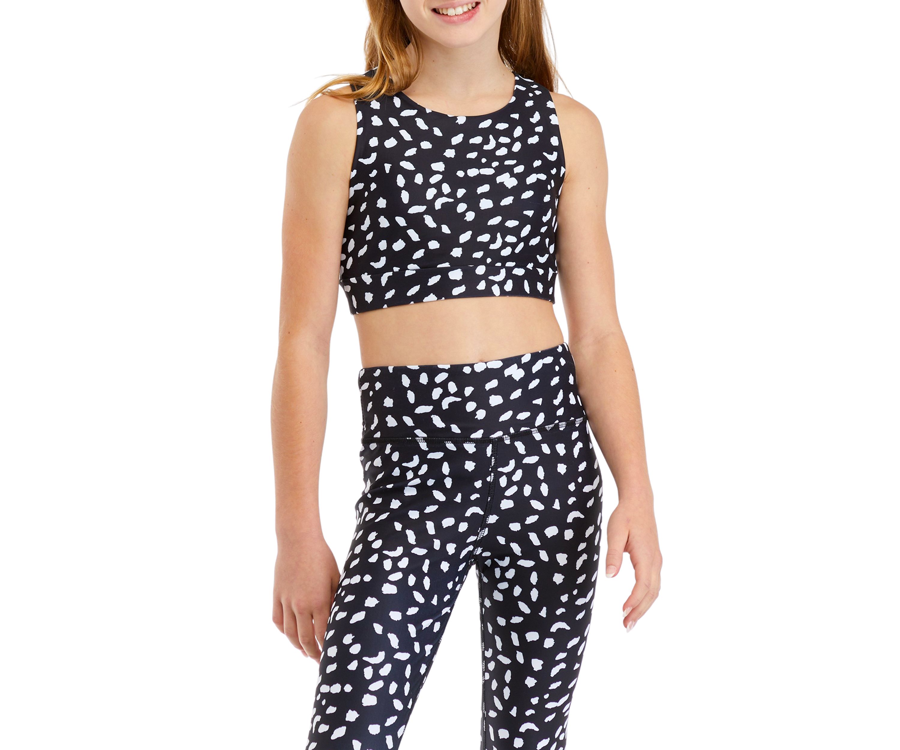 Girls 7-16 Abstract Dot Printed Tank Top
