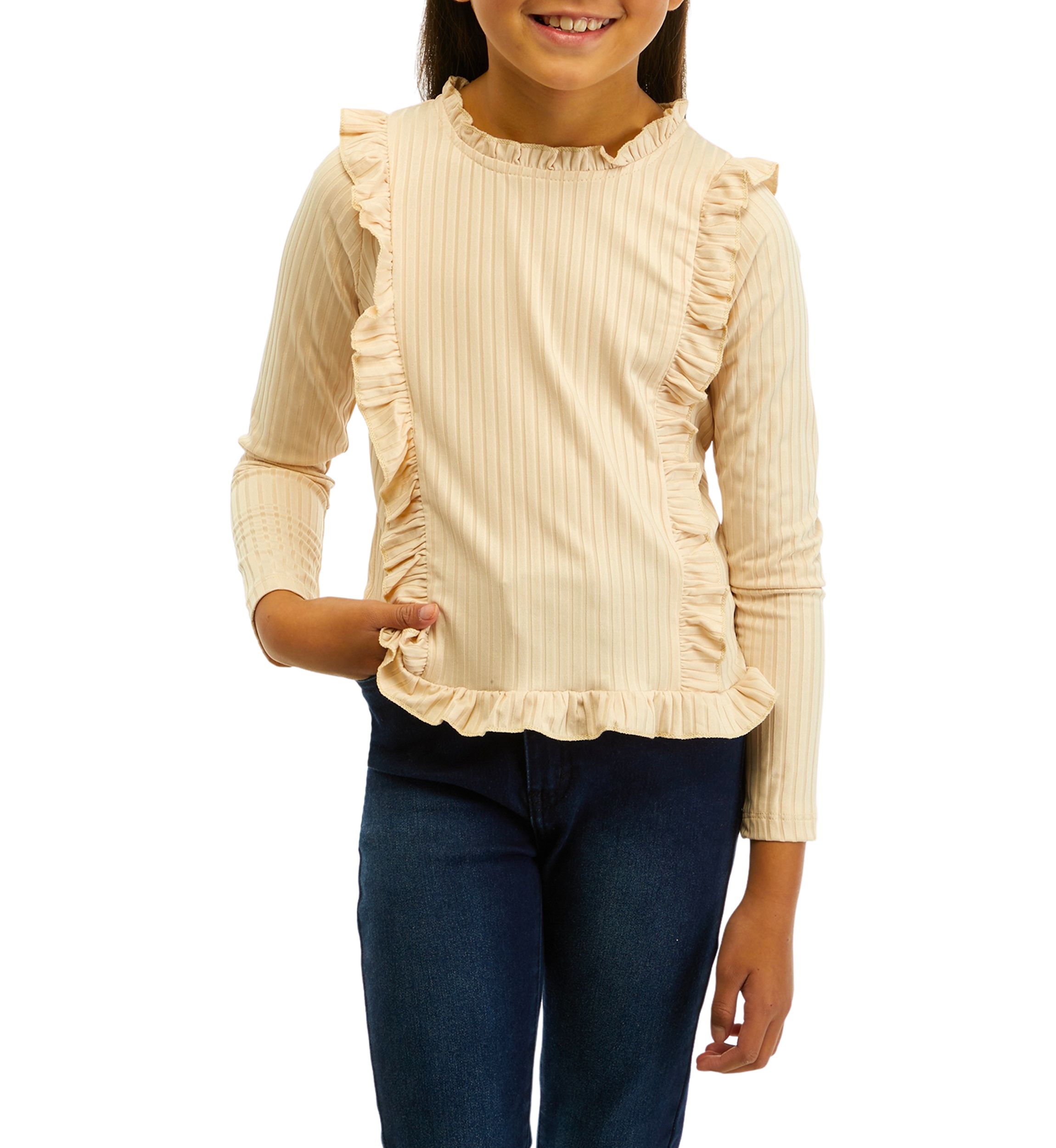 Girls 7-16 Ruffle Detailed Top