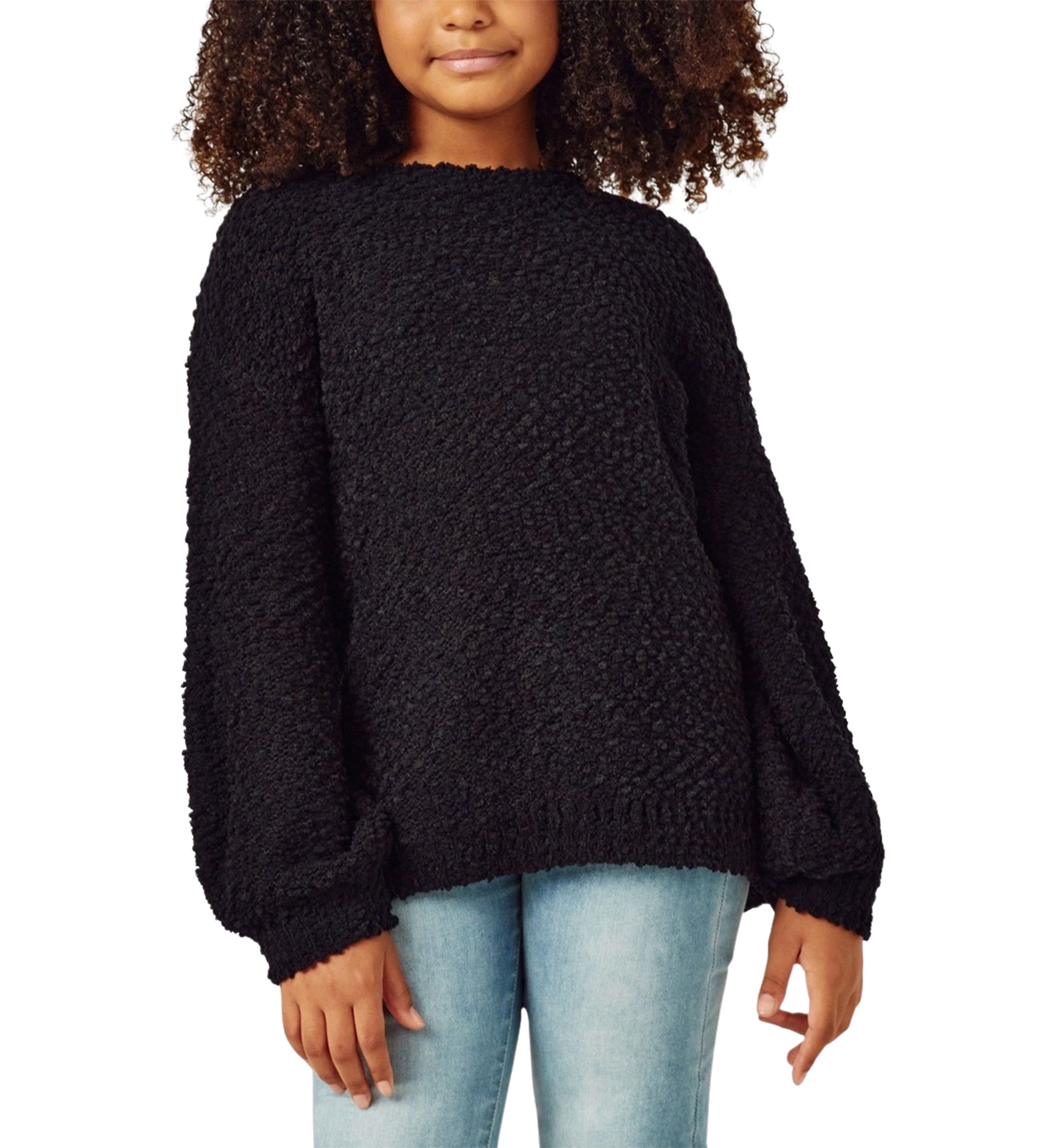 Girls 7-16 Popcorn Knit Sweater
