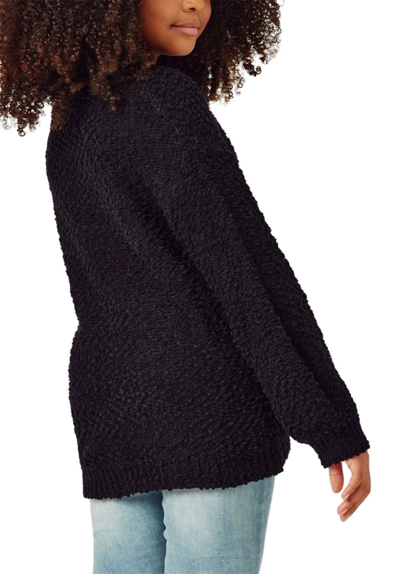 Girls 7-16 Popcorn Knit Sweater