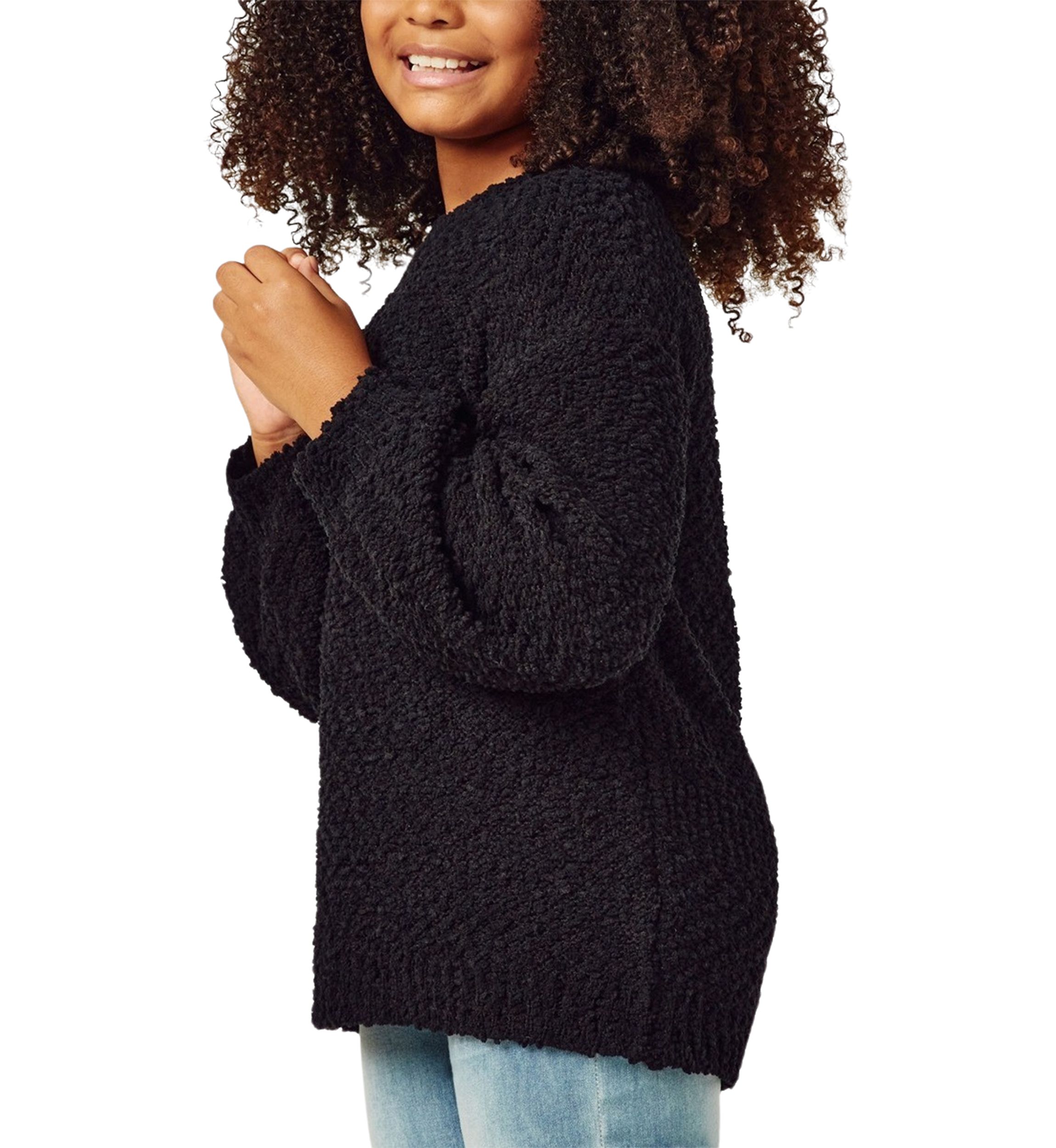 Girls 7-16 Popcorn Knit Sweater