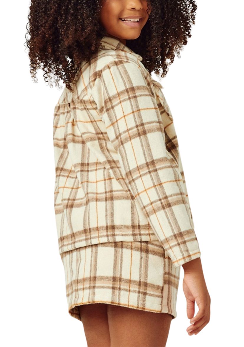 Girls 7-16 Plaid Shirt