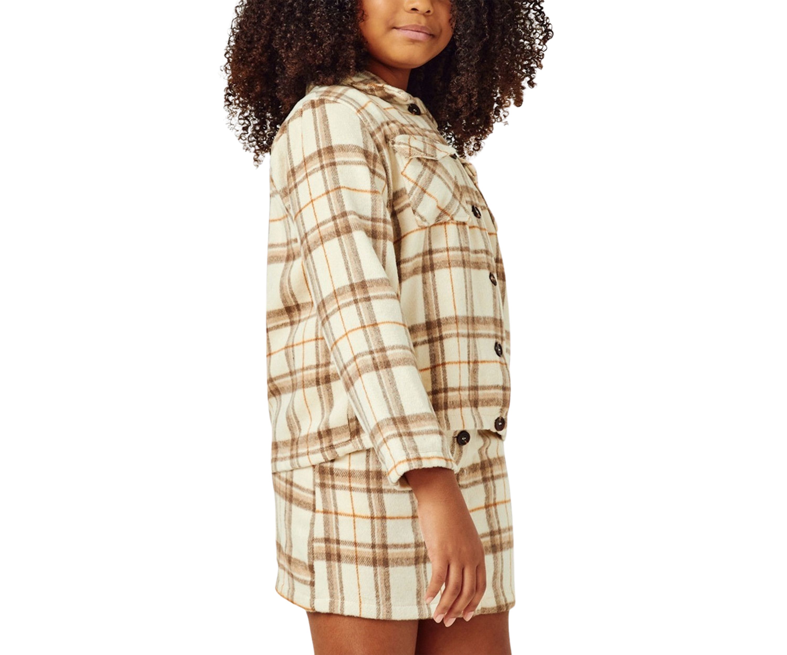 Girls 7-16 Plaid Shirt
