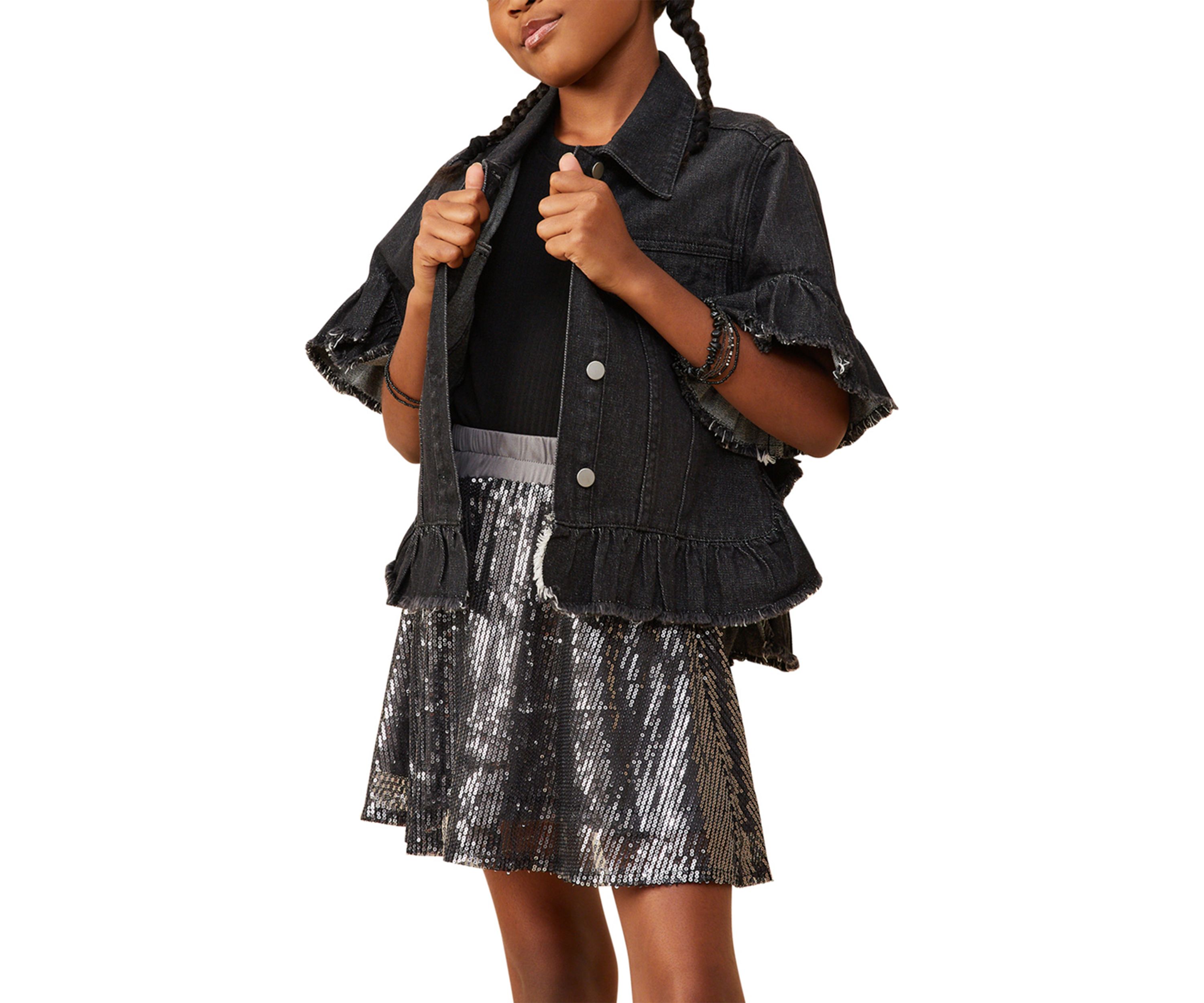 Girls 7-16 Sequin Mini Skirt