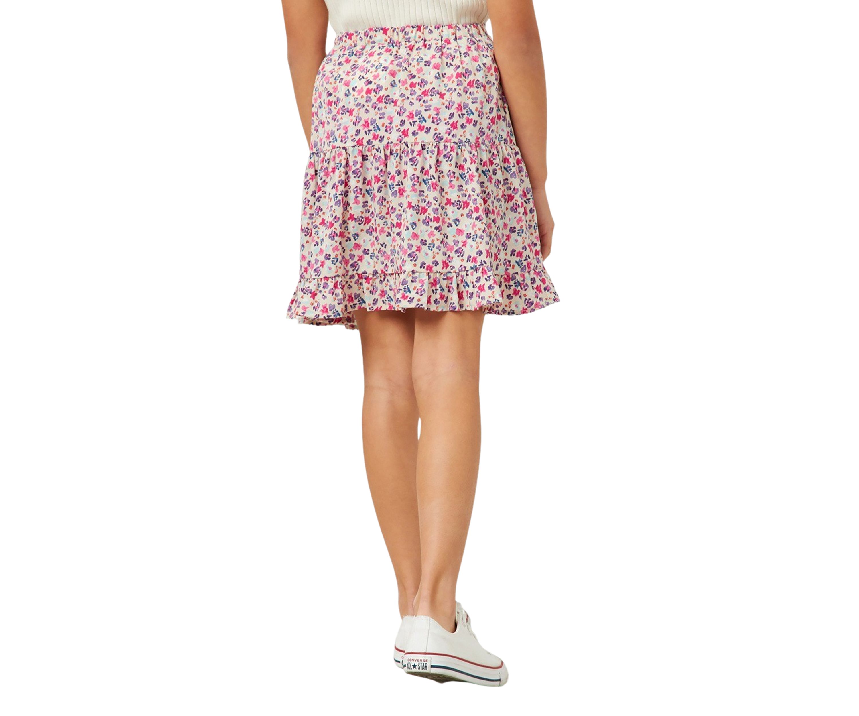 Toddler Girls Ditsy Floral Printed Ruffle Skirt