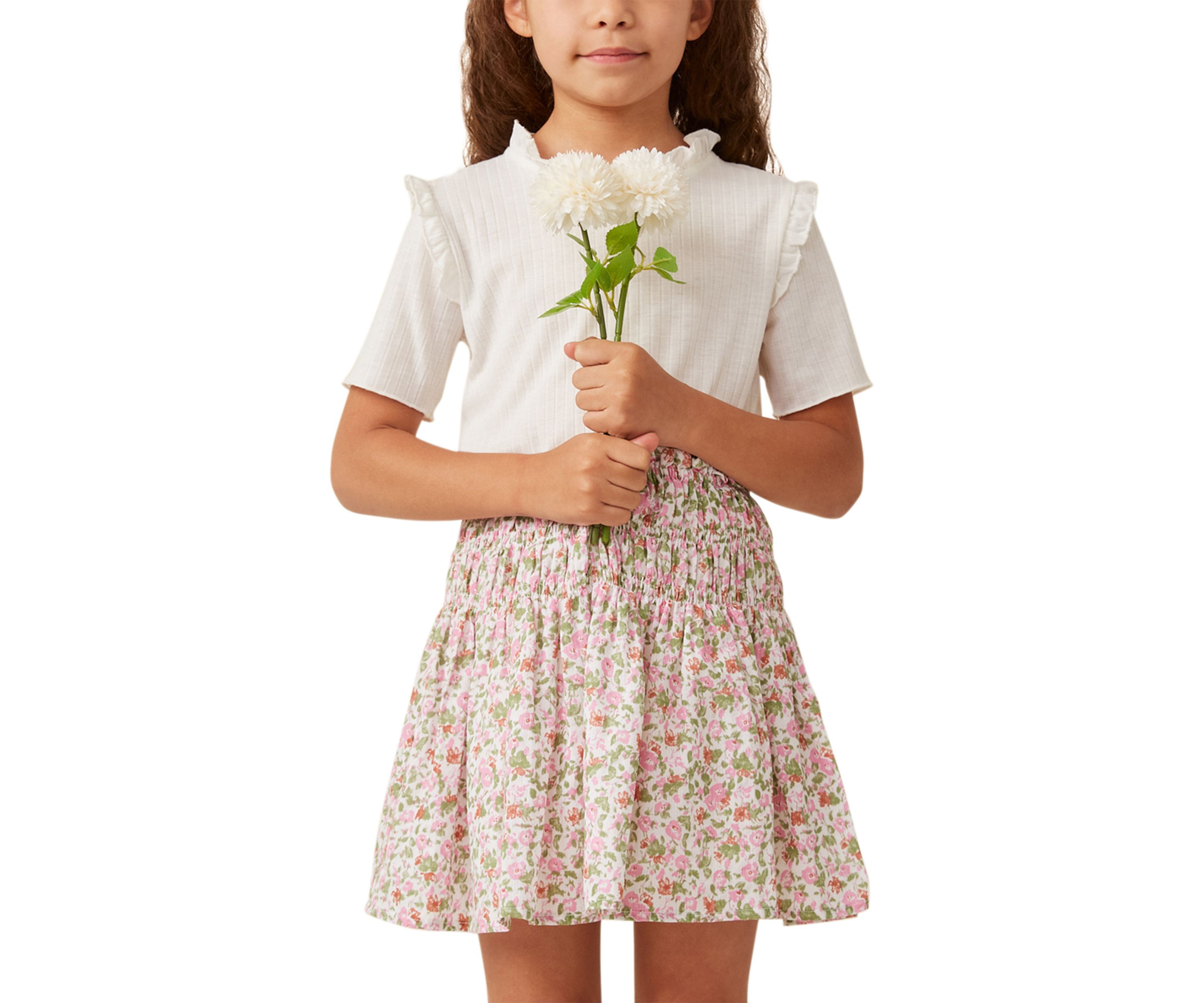 Girls 7-16 Ditsy Floral Printed Skirt