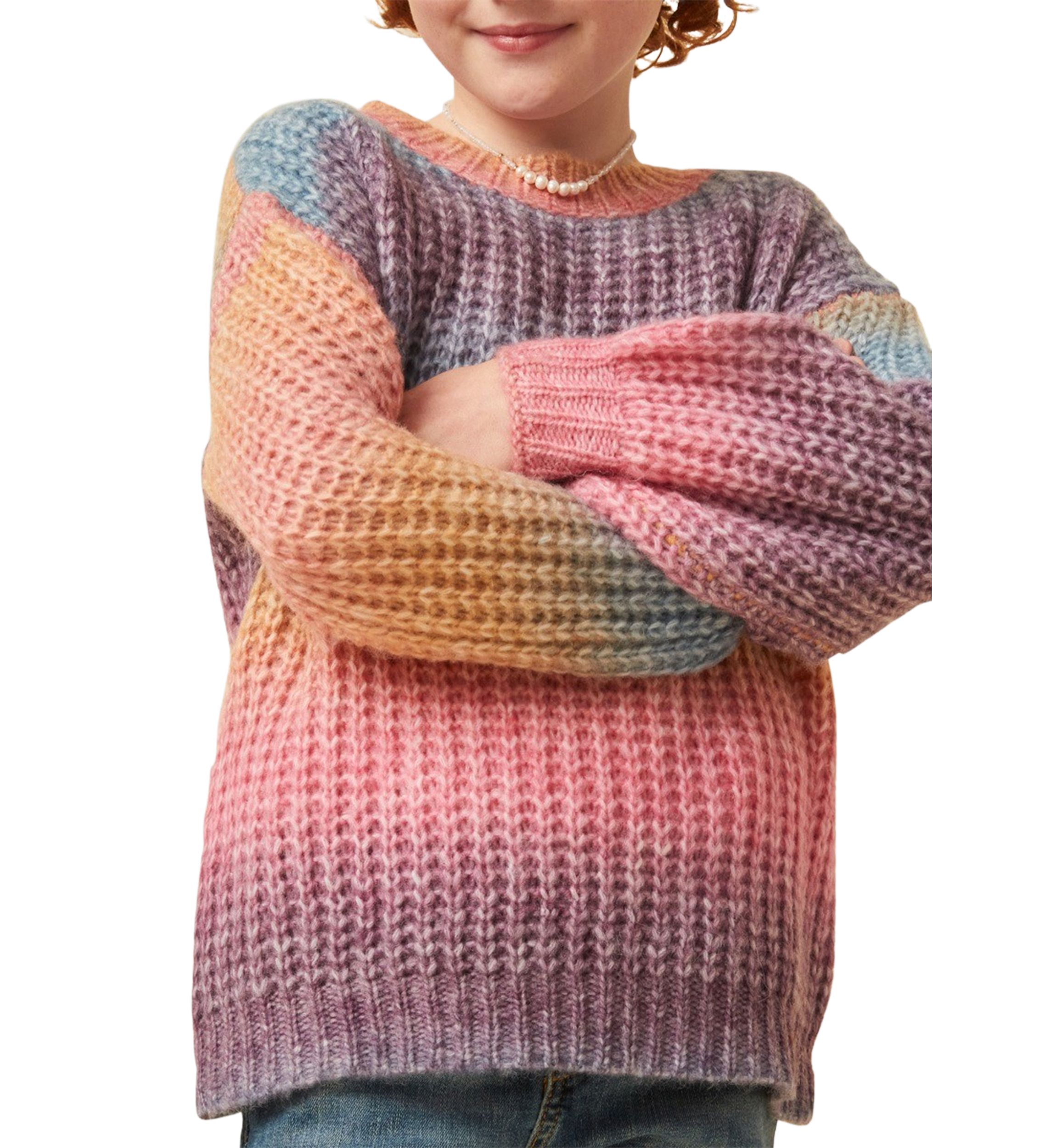 Girls 7-16 Ombré Stripe Sweater