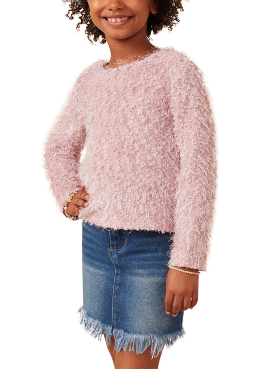 Girls 7-16 Fringe Detail Spangle Top
