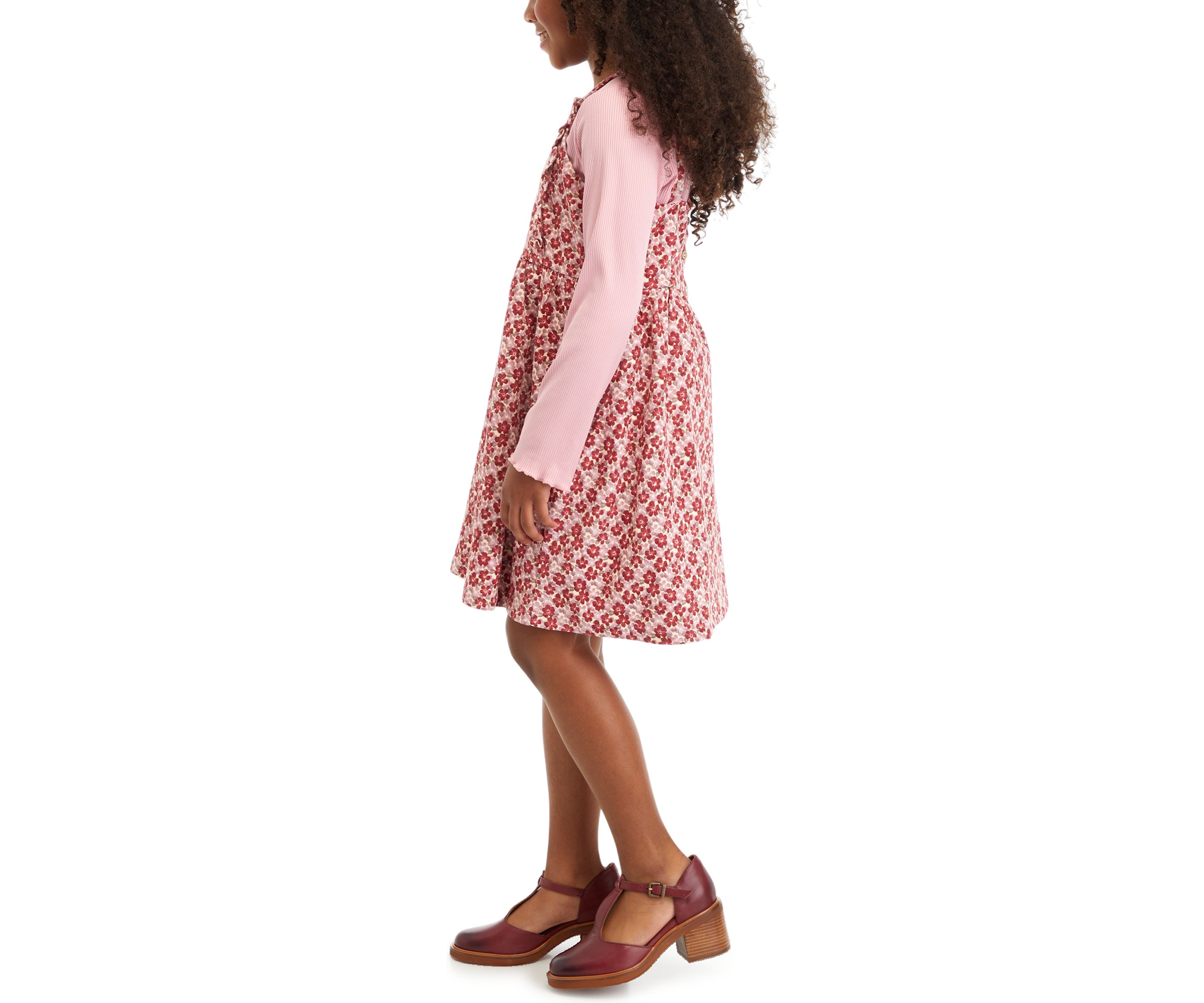 Girls 7-16 Floral Jumper