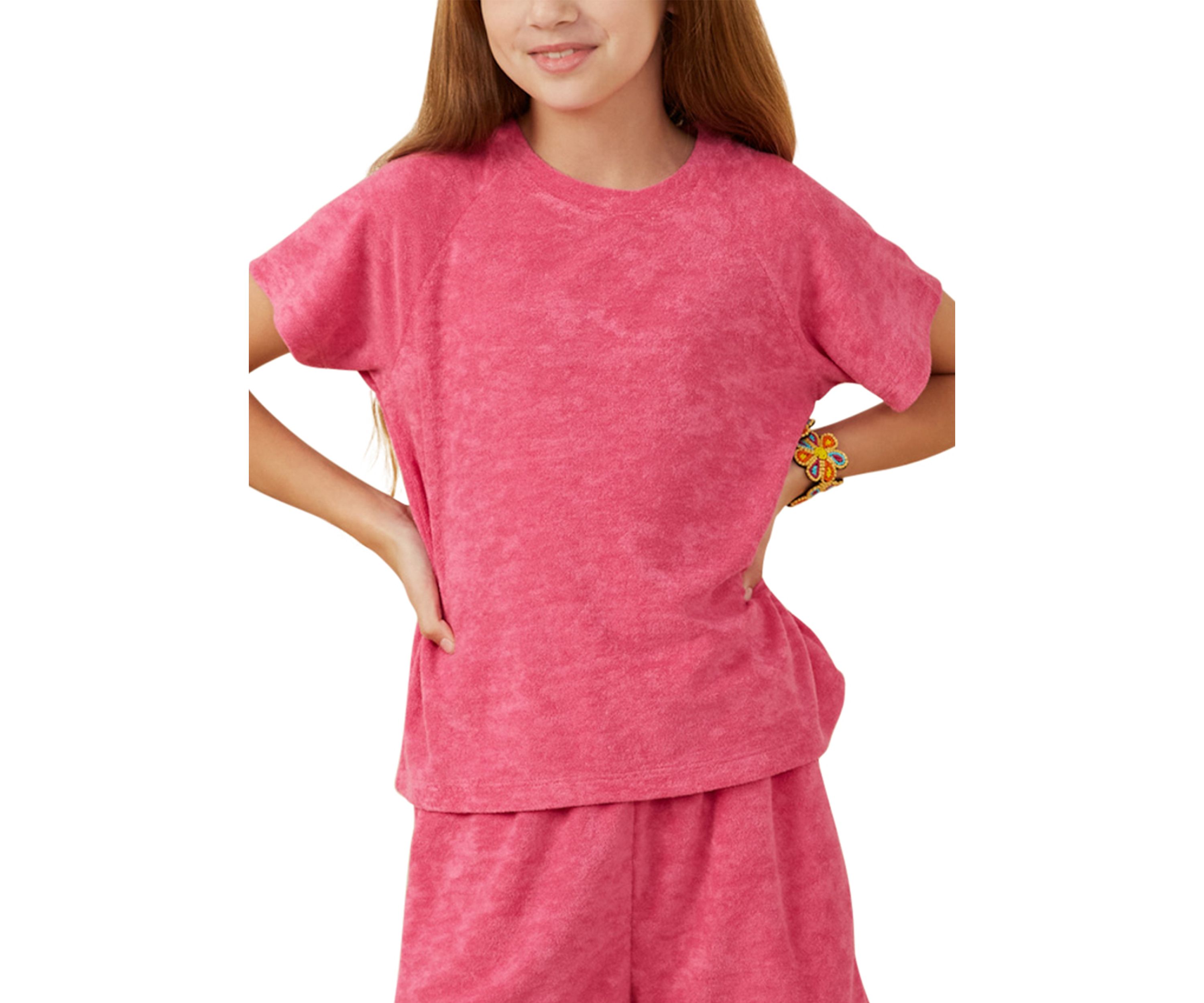 Girls 7-16 Textured Velvet Look Top