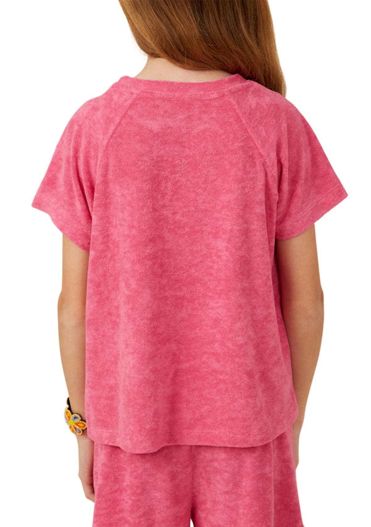Girls 7-16 Textured Velvet Look Top