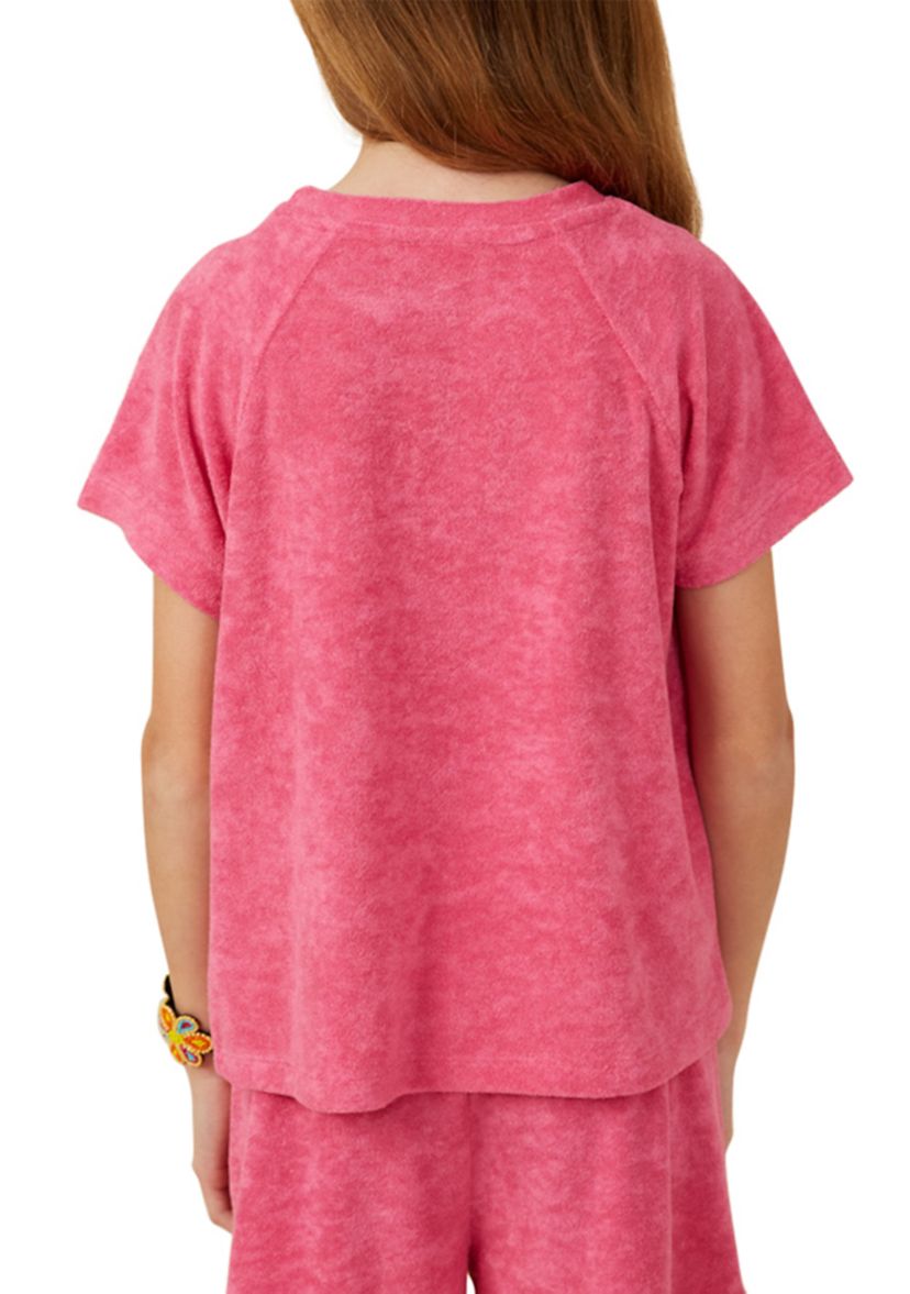 Girls 7-16 Textured Velvet Look Top