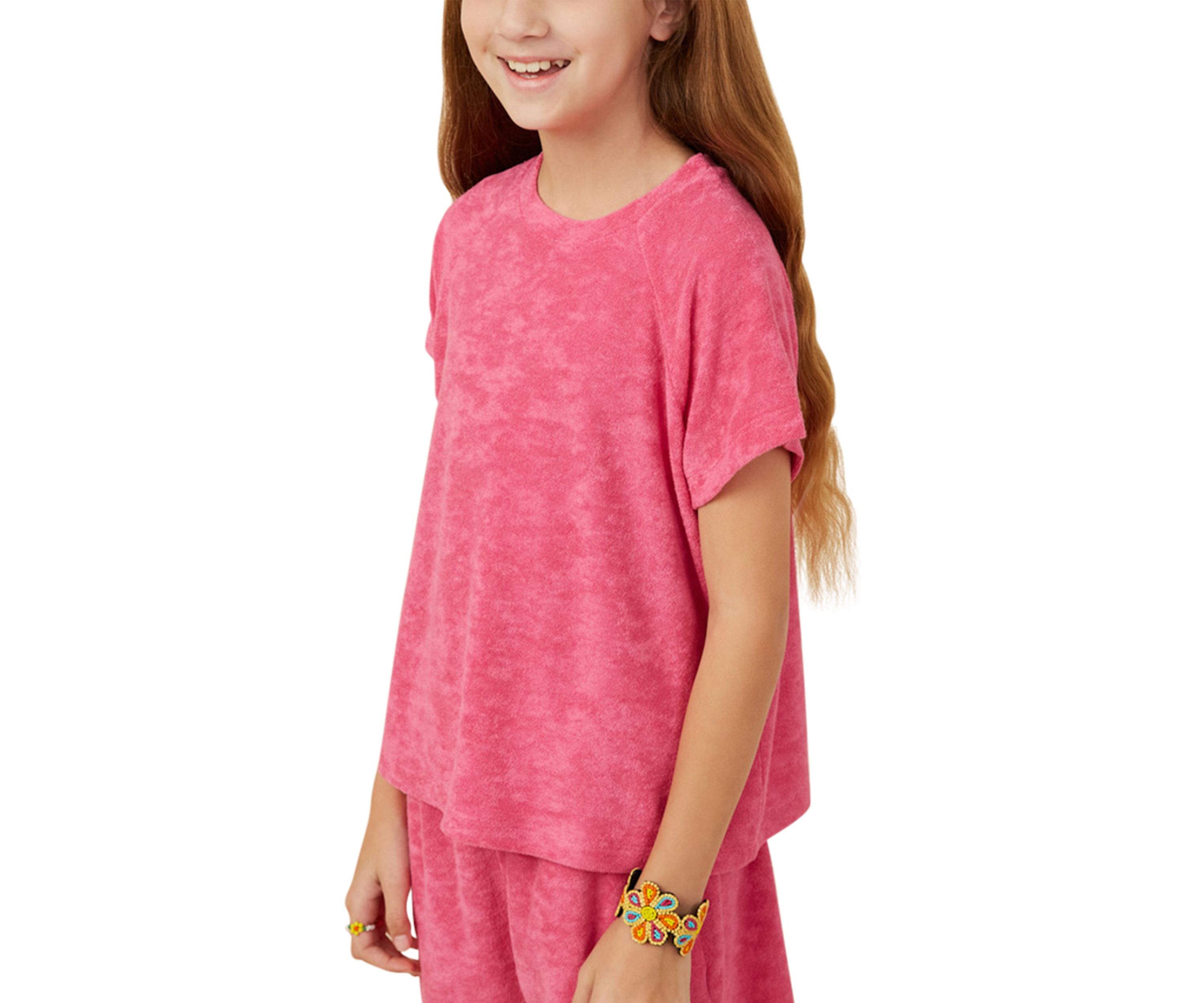 Girls 7-16 Textured Velvet Look Top