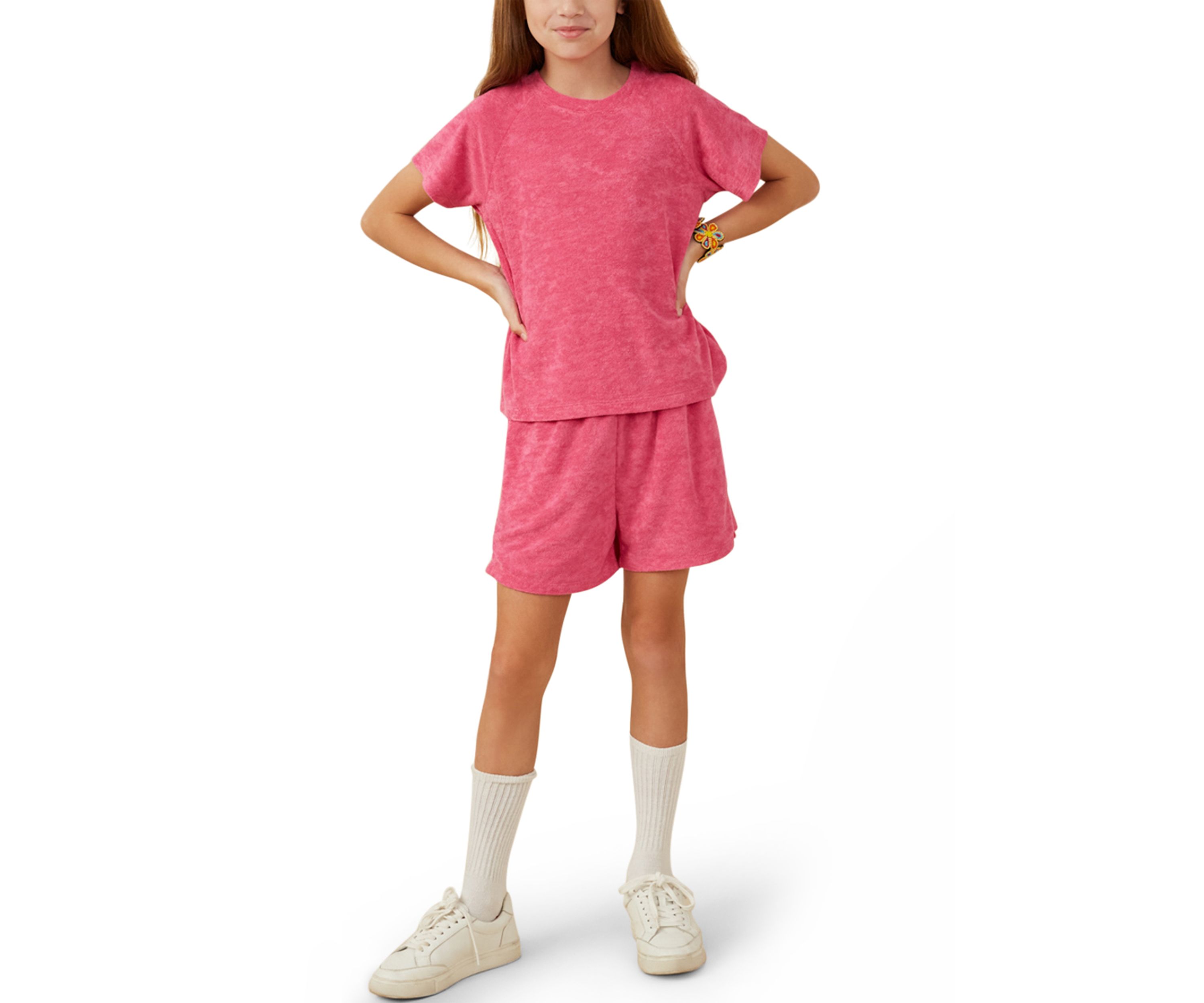 Girls 7-16 Textured Velvet Look Top