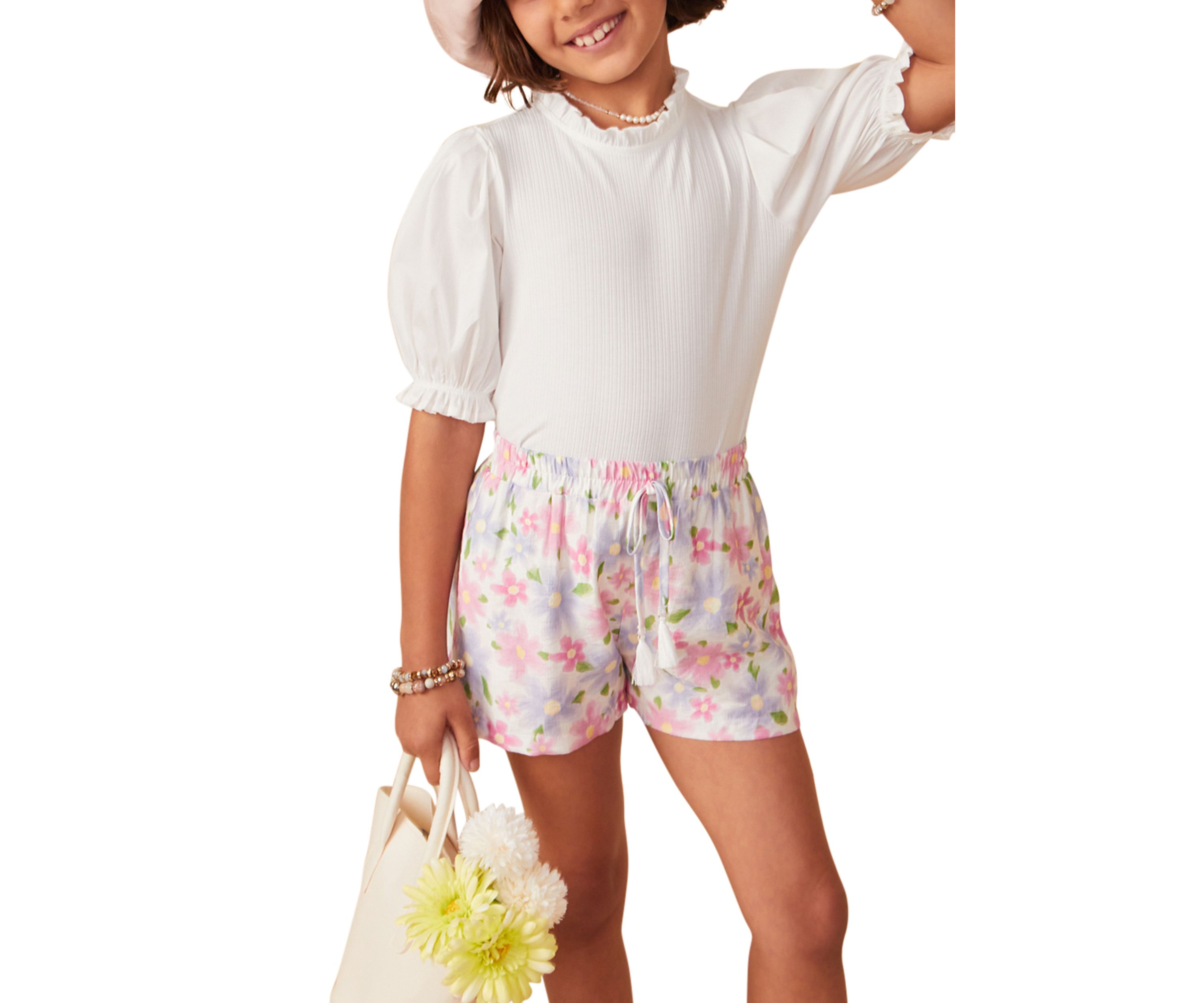 Girls 7-16 Printed Shorts