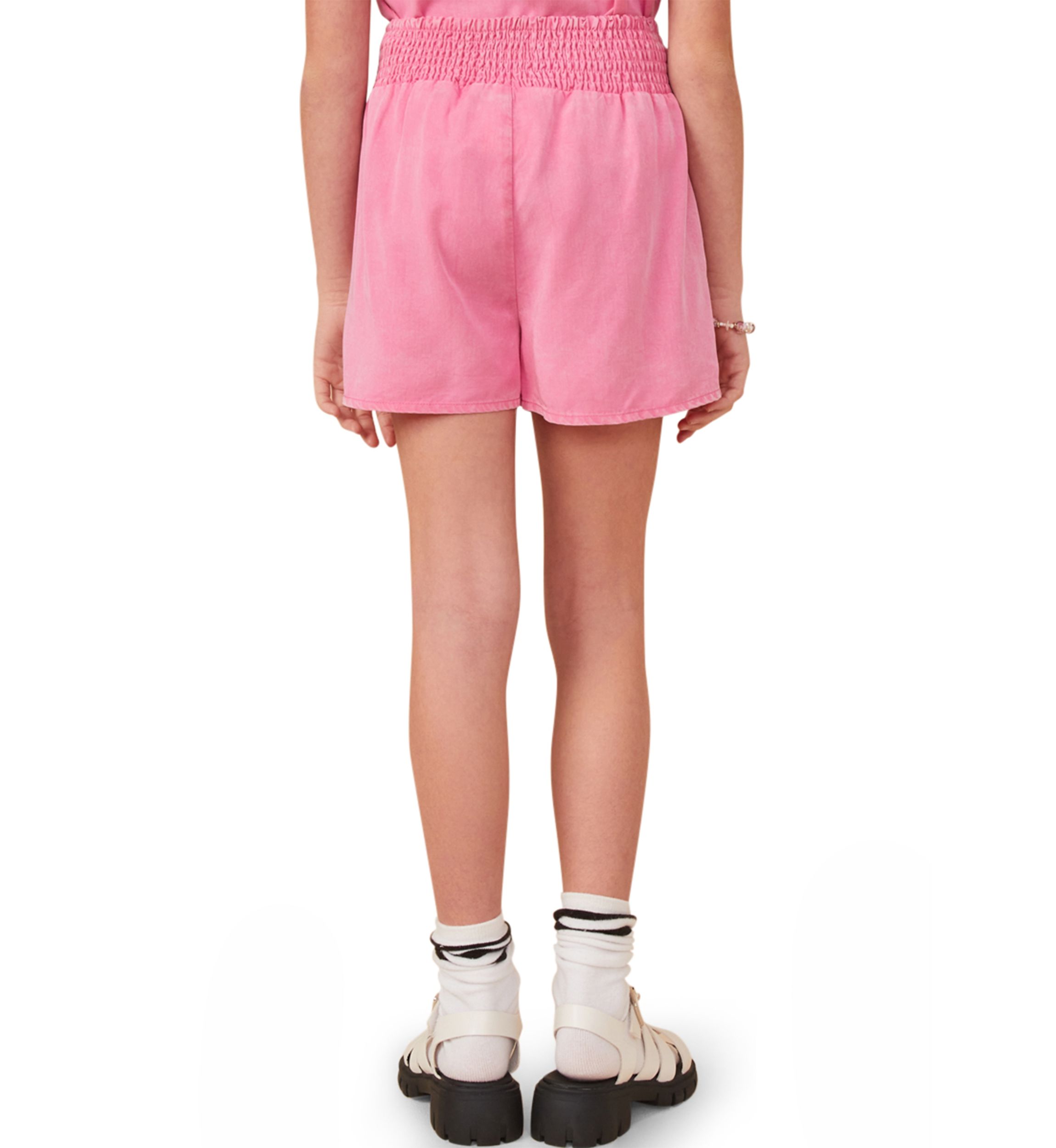 Girls 7-16 Garment Dyed Smock Shorts