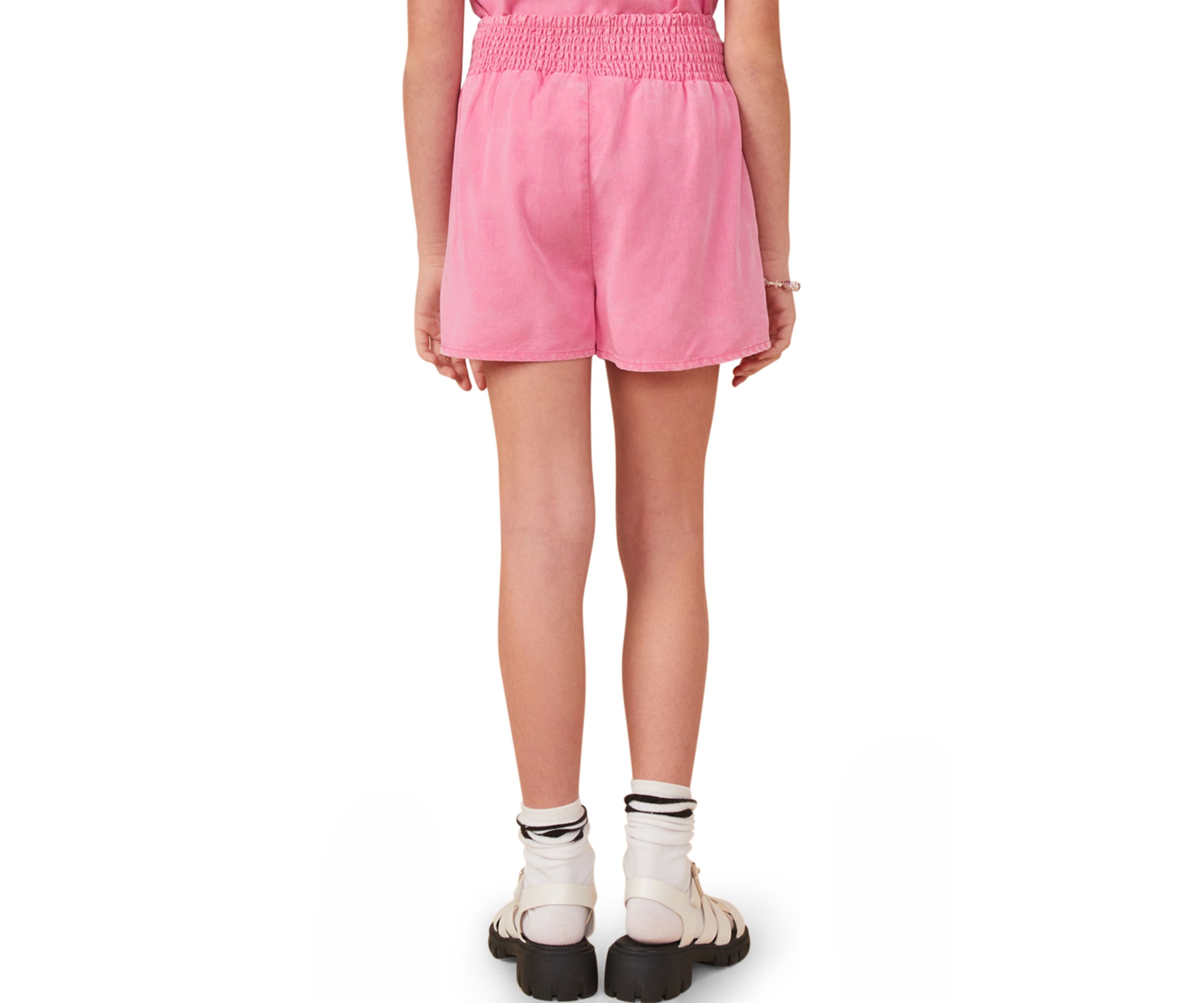 Girls 7-16 Garment Dyed Smock Shorts