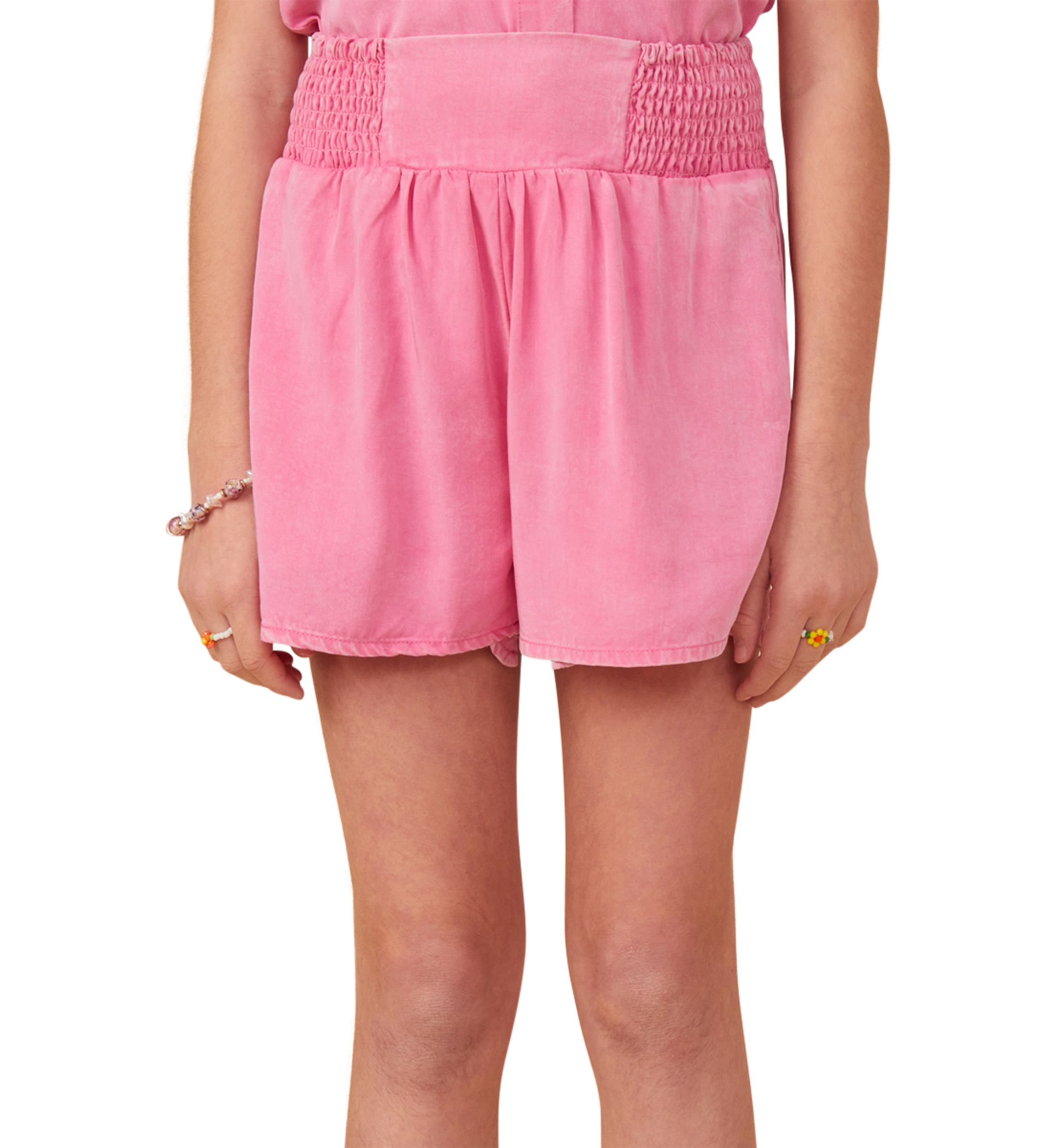 Girls 7-16 Garment Dyed Smock Shorts