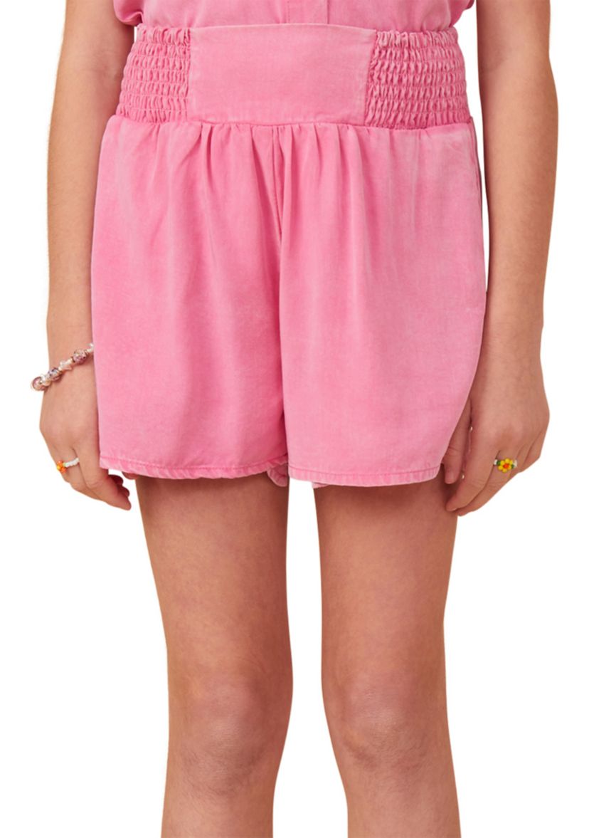 Girls 7-16 Garment Dyed Smock Shorts