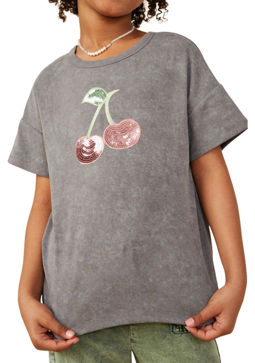 Girls 7-16 Sequin Cherry T-Shirt