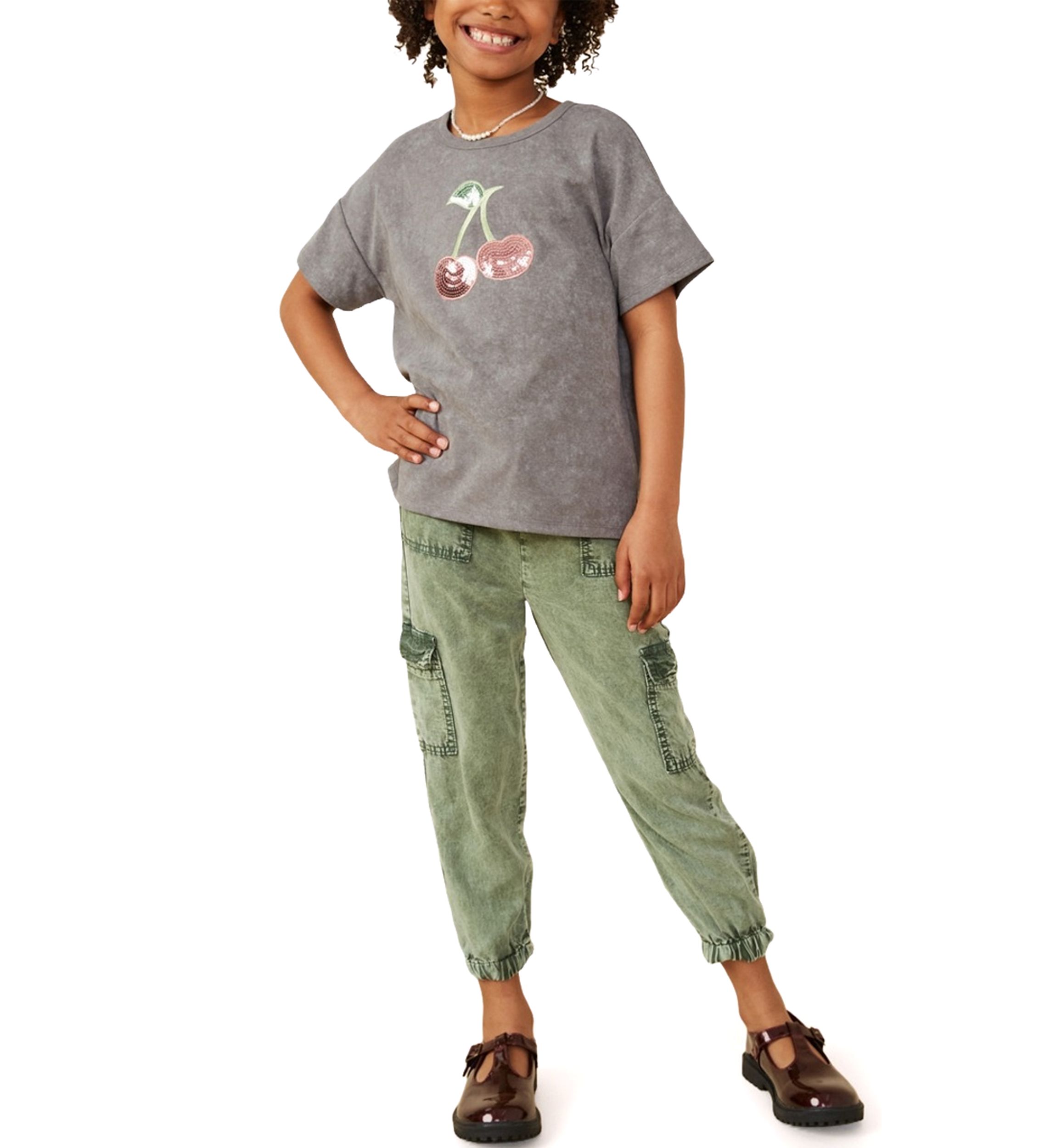 Girls 7-16 Sequin Cherry T-Shirt