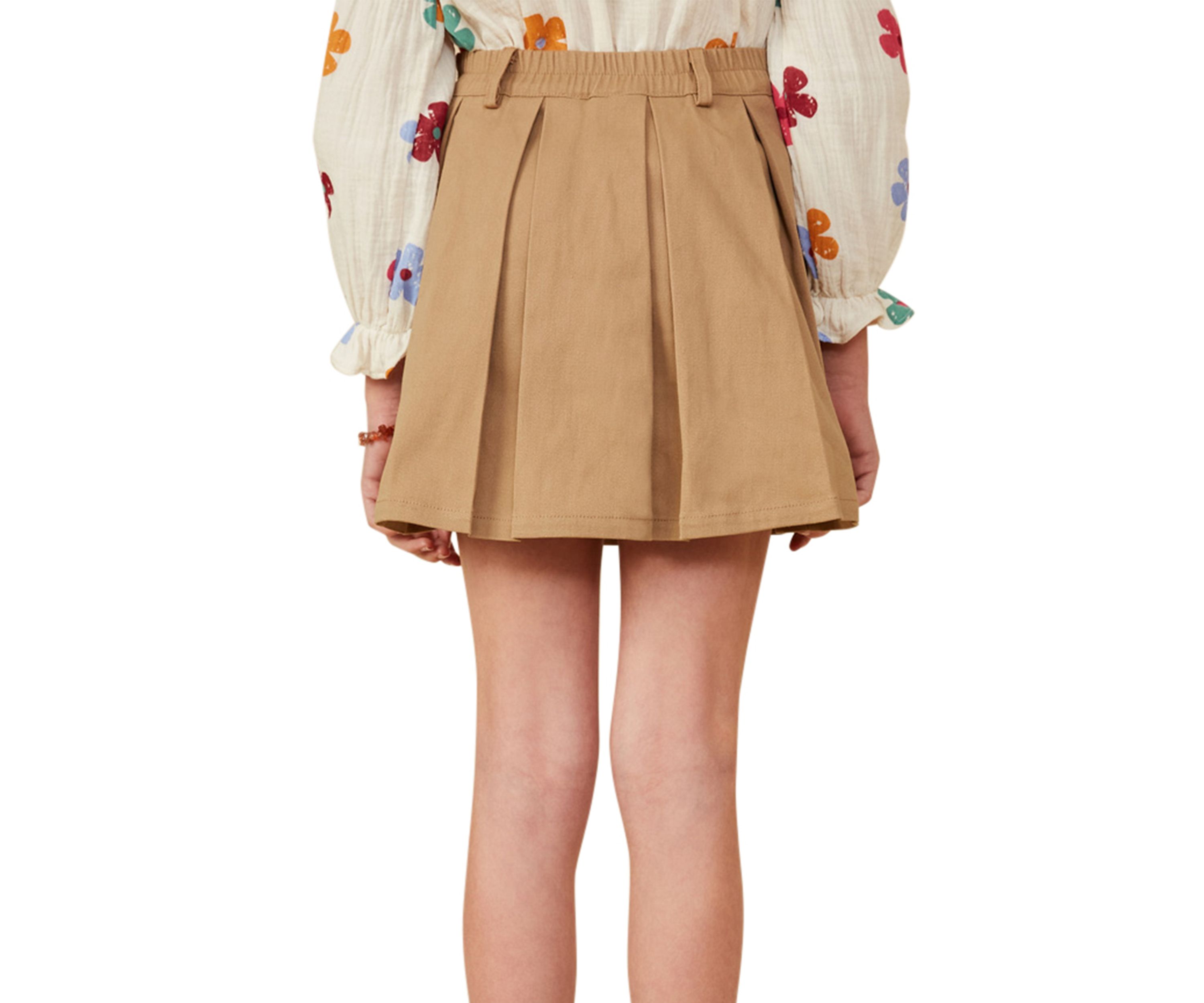 Girls 7-16 Pleated Skirt with Side Zipper