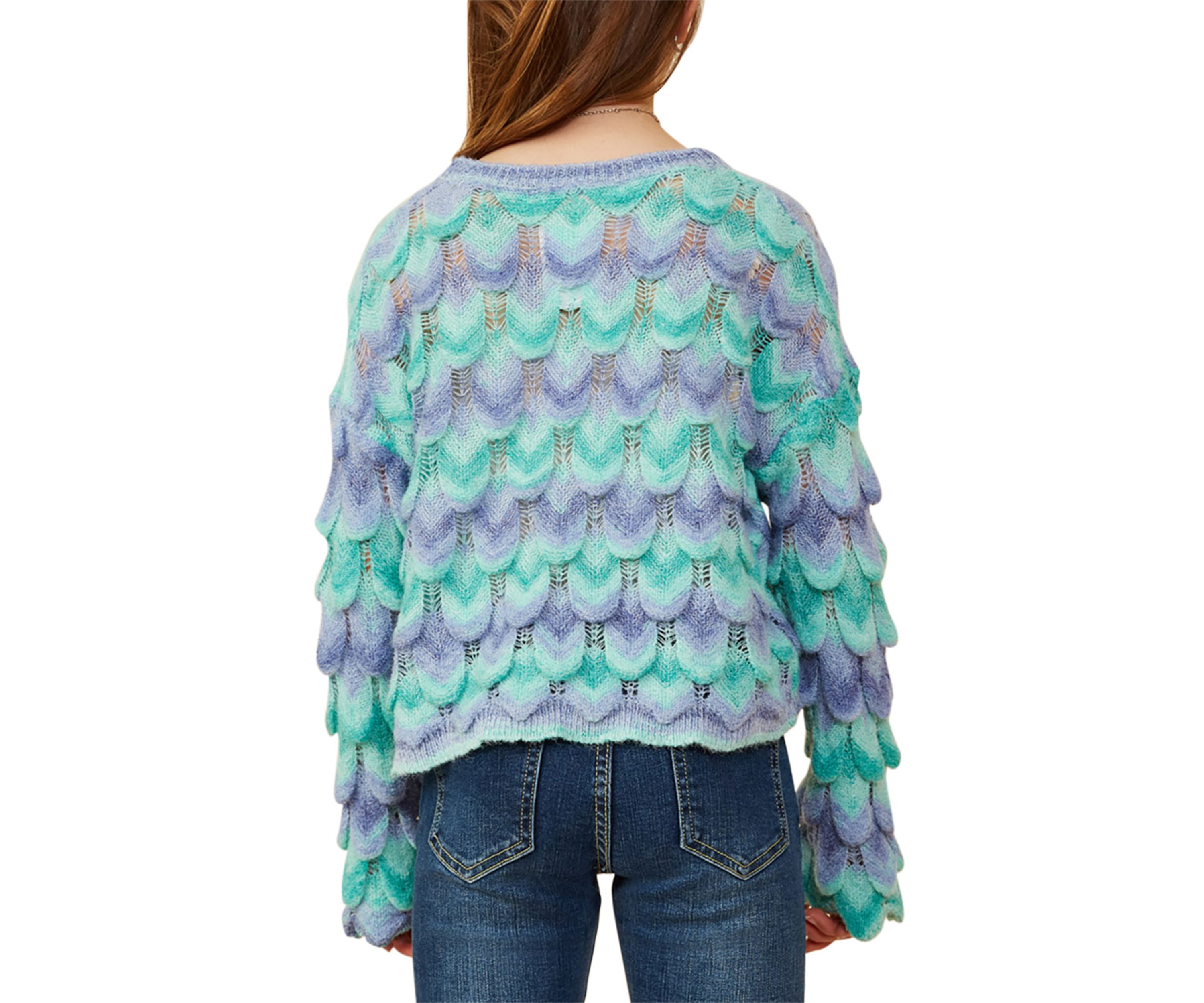 Girls 7-16 Ombré Mermaid Sweater 