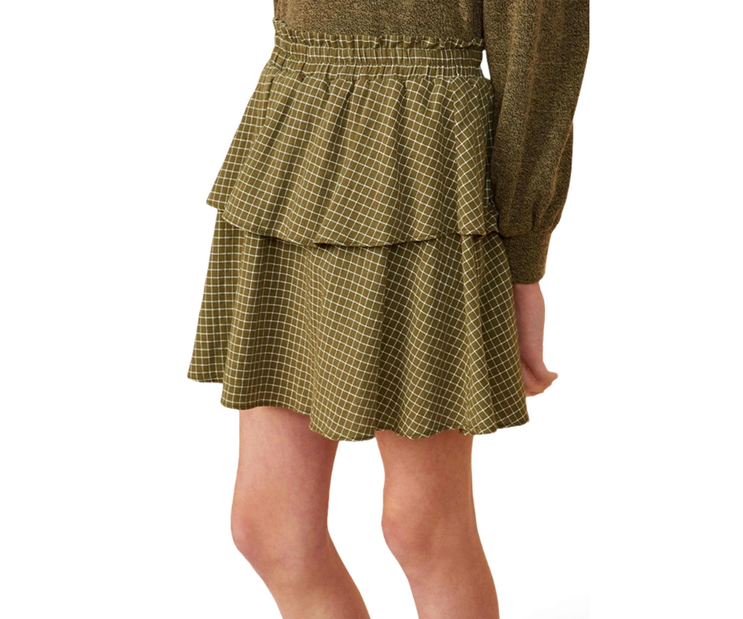 Girls 7-16 Tiered Printed Skirt
