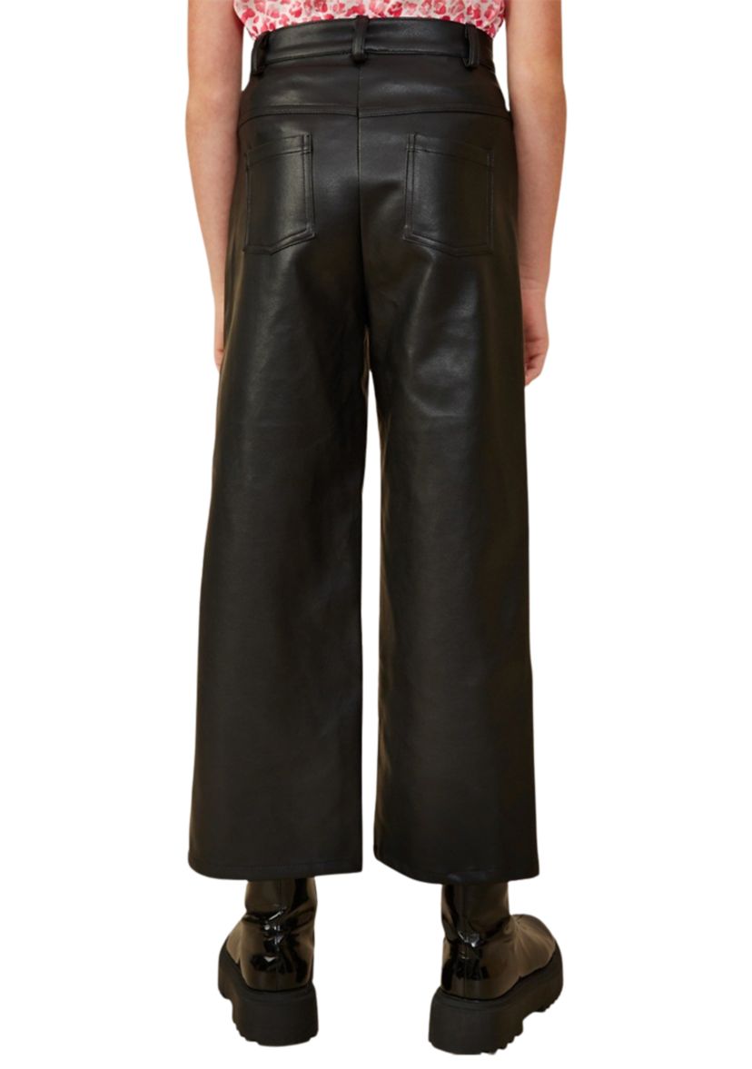 Girls 7-16 Faux Leather Straight Leg Pants