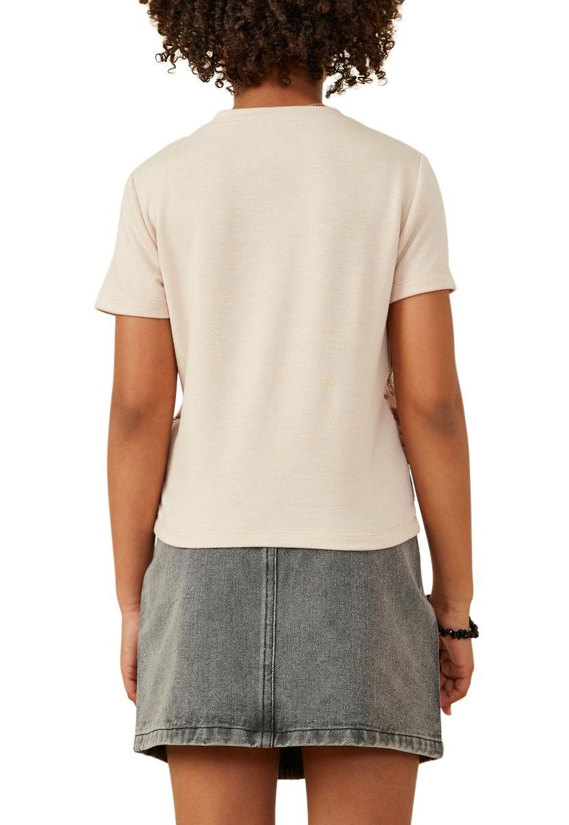 Girls 7-16 Sequin Paneled Twofer Tee