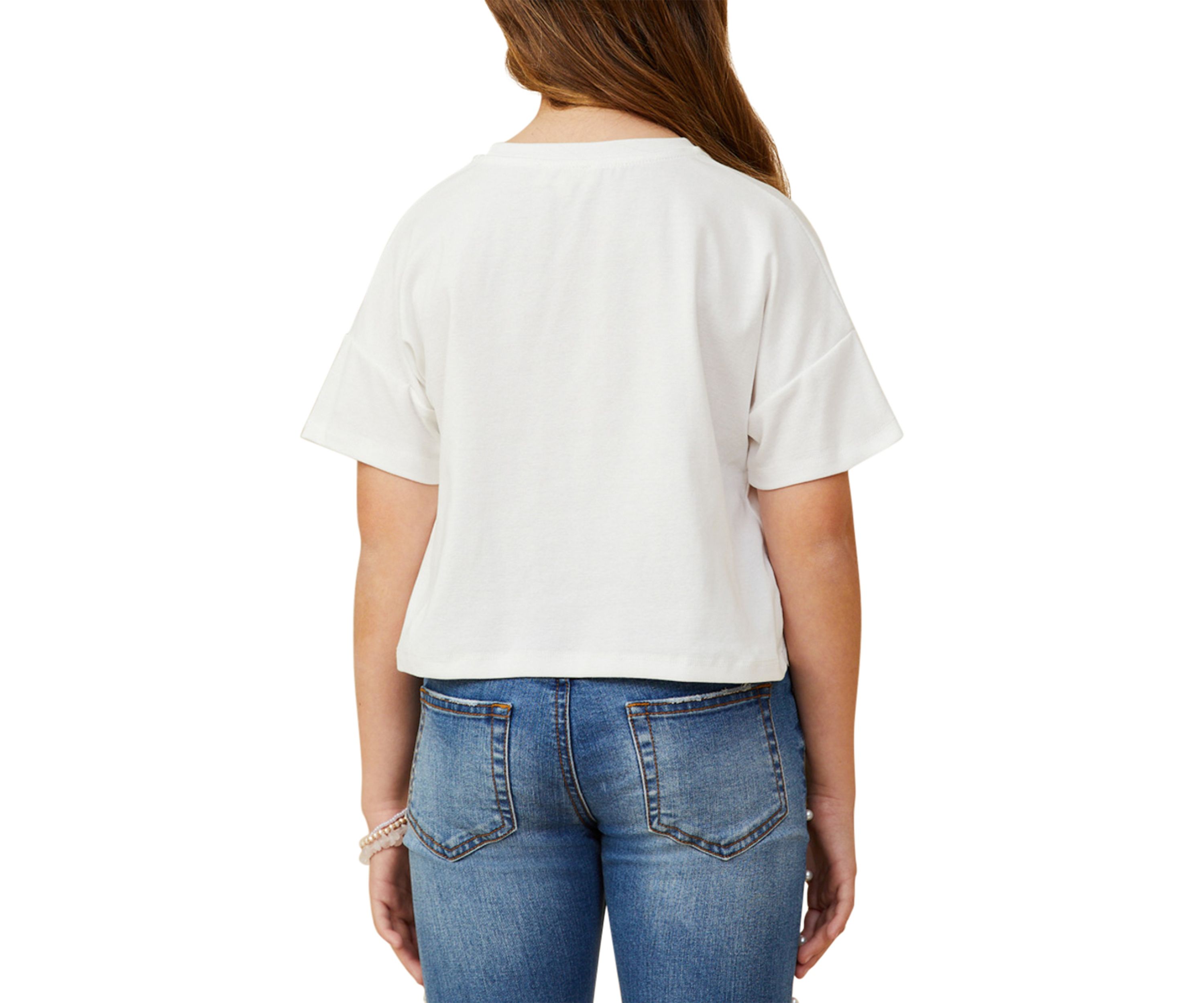 Girls 7-16 Pocket T-Shirt 