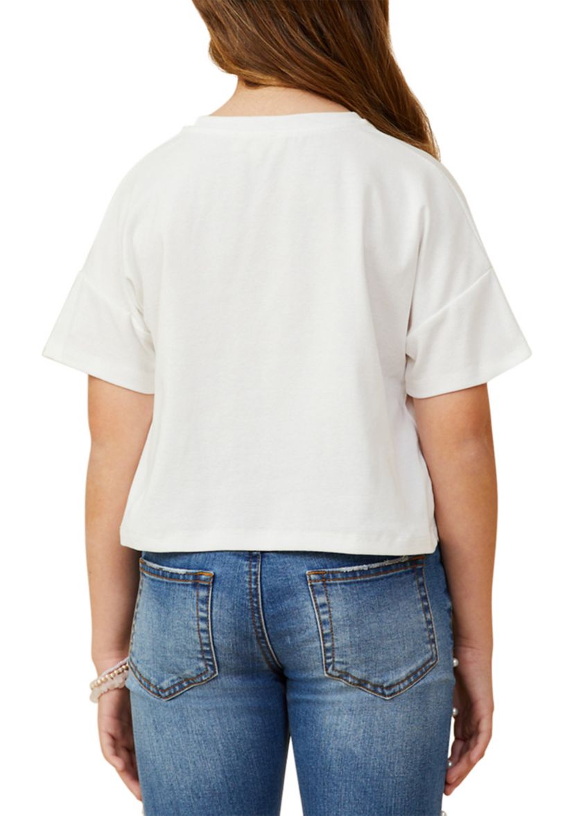 Girls 7-16 Pocket T-Shirt 