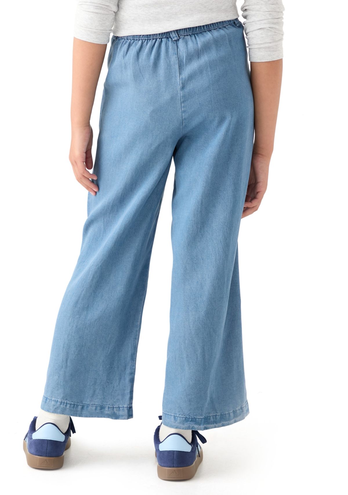 Girls 7-16 Pleated Detail Wide Leg Pants