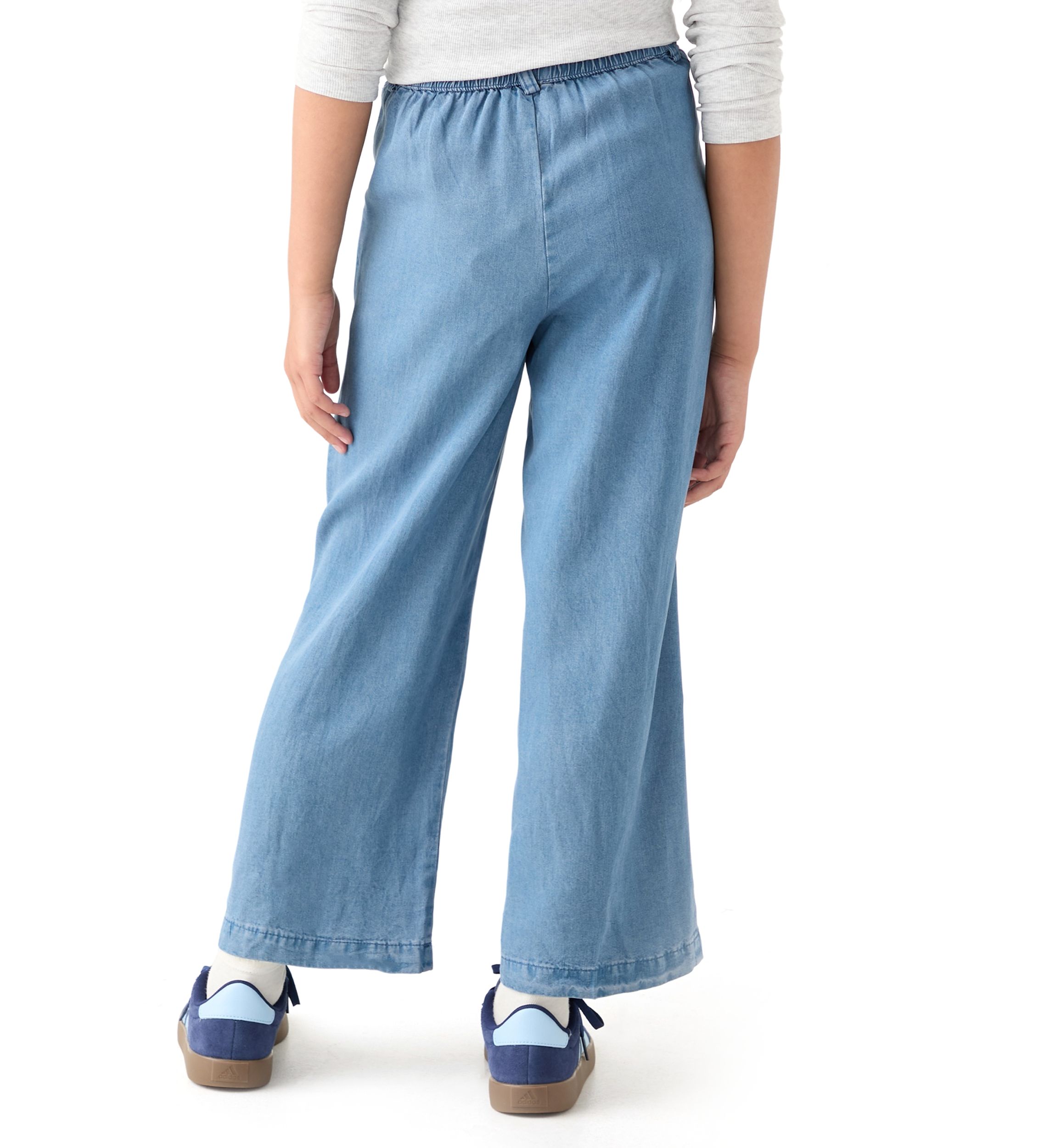 Girls 7-16 Pleated Detail Wide Leg Pants