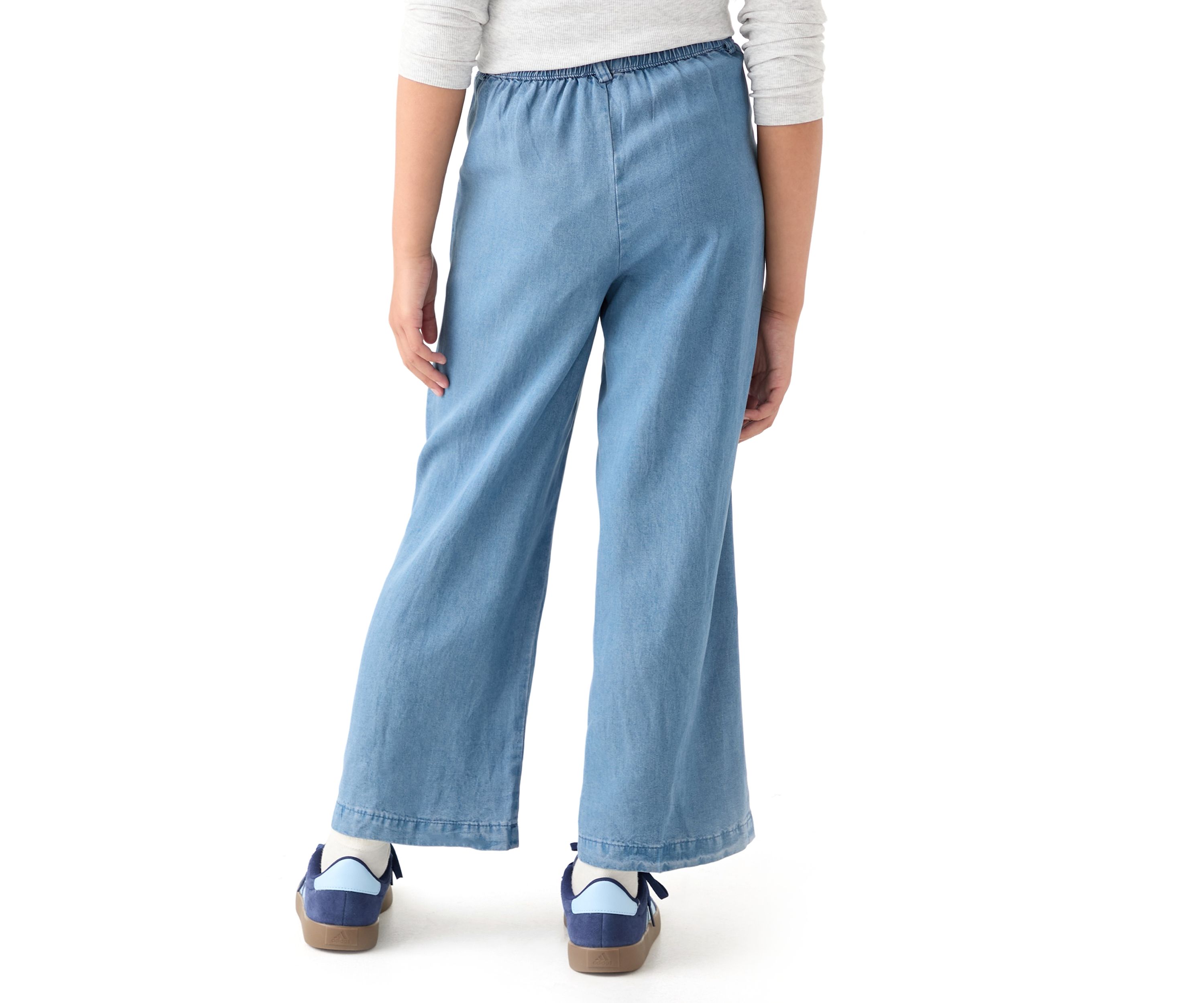 Girls 7-16 Pleated Detail Wide Leg Pants