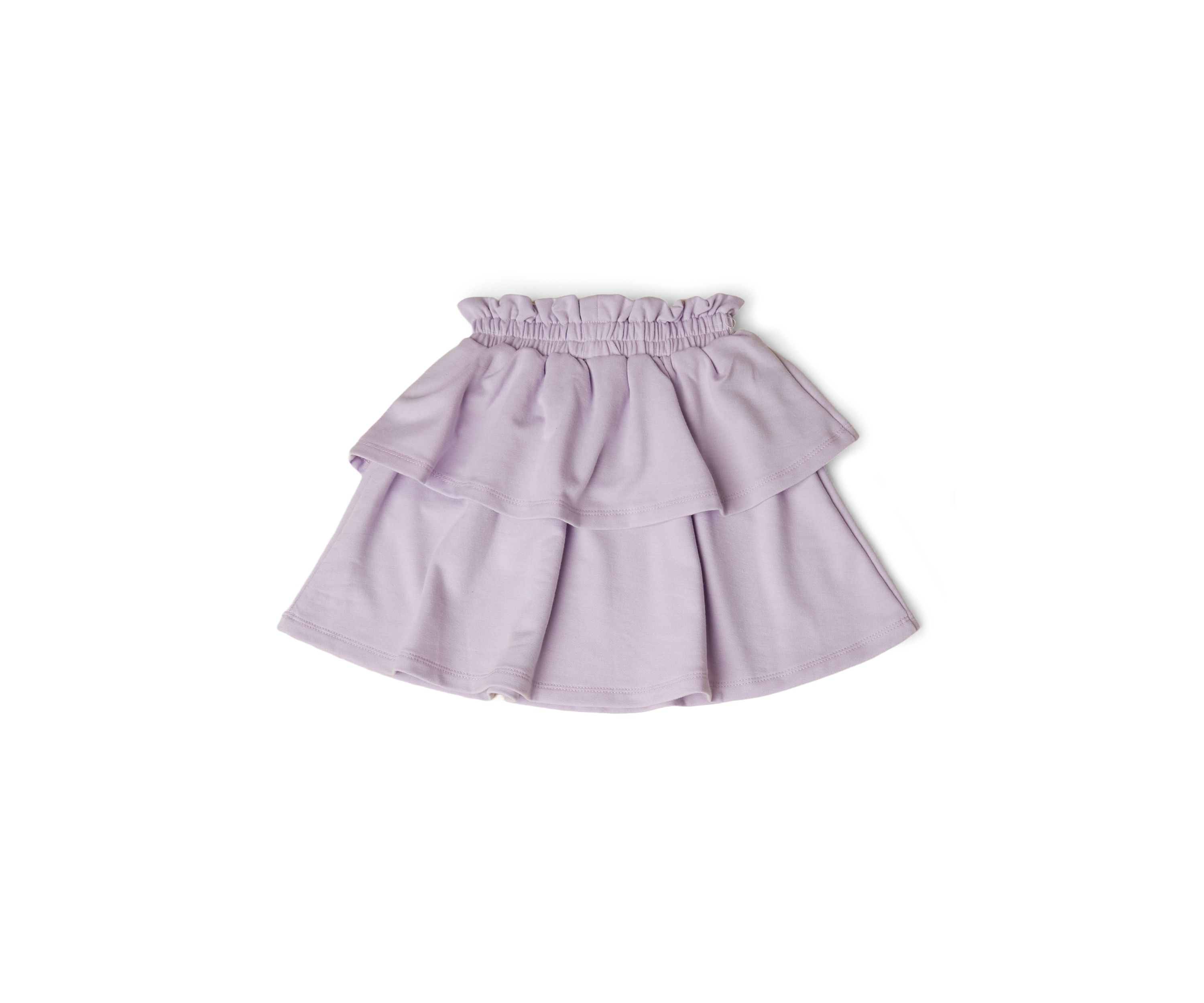 Girls 4-6x French Terry Knit Ruffle Layered Skirt