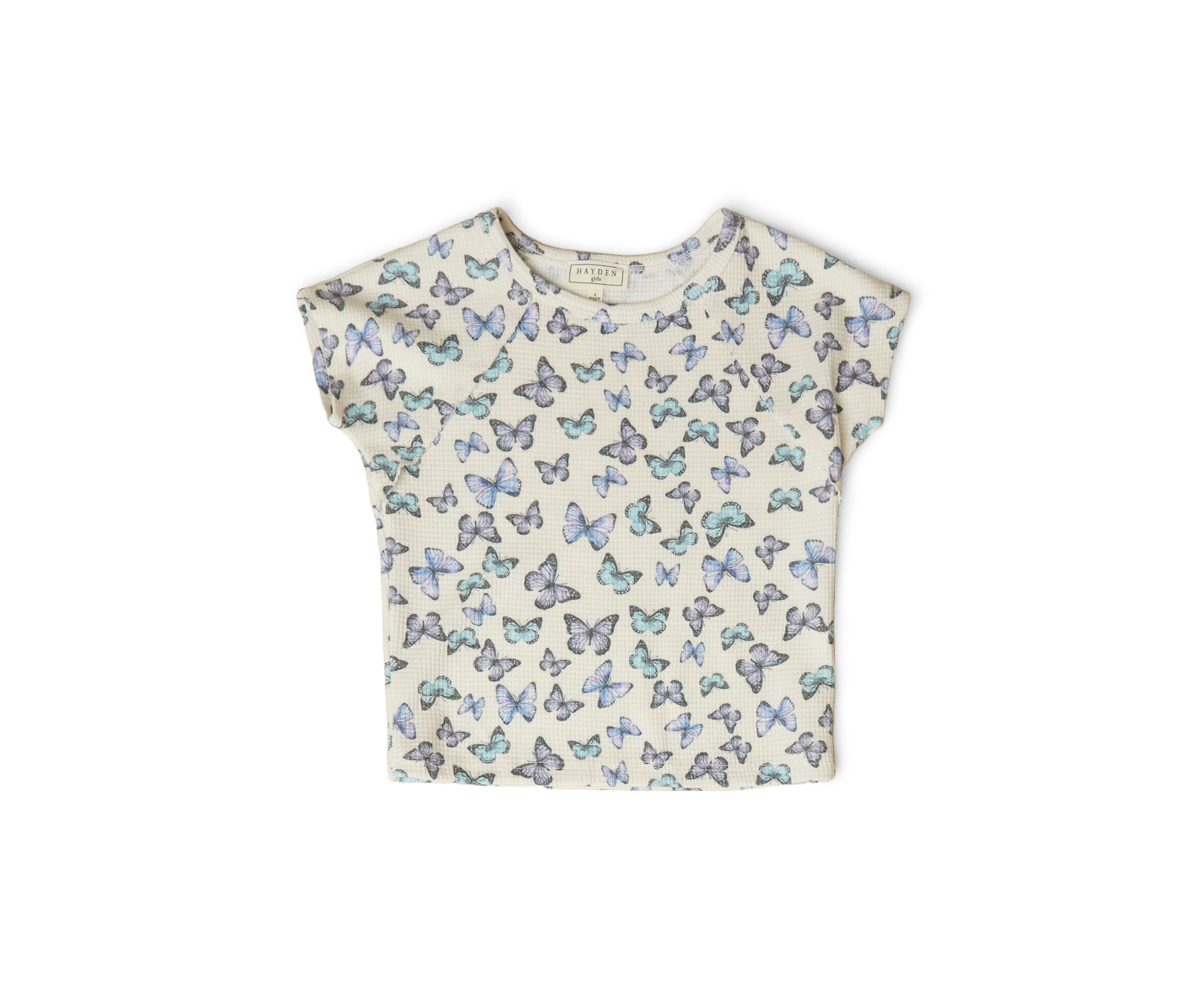 Girls 4-6x Butterfly Printed Top