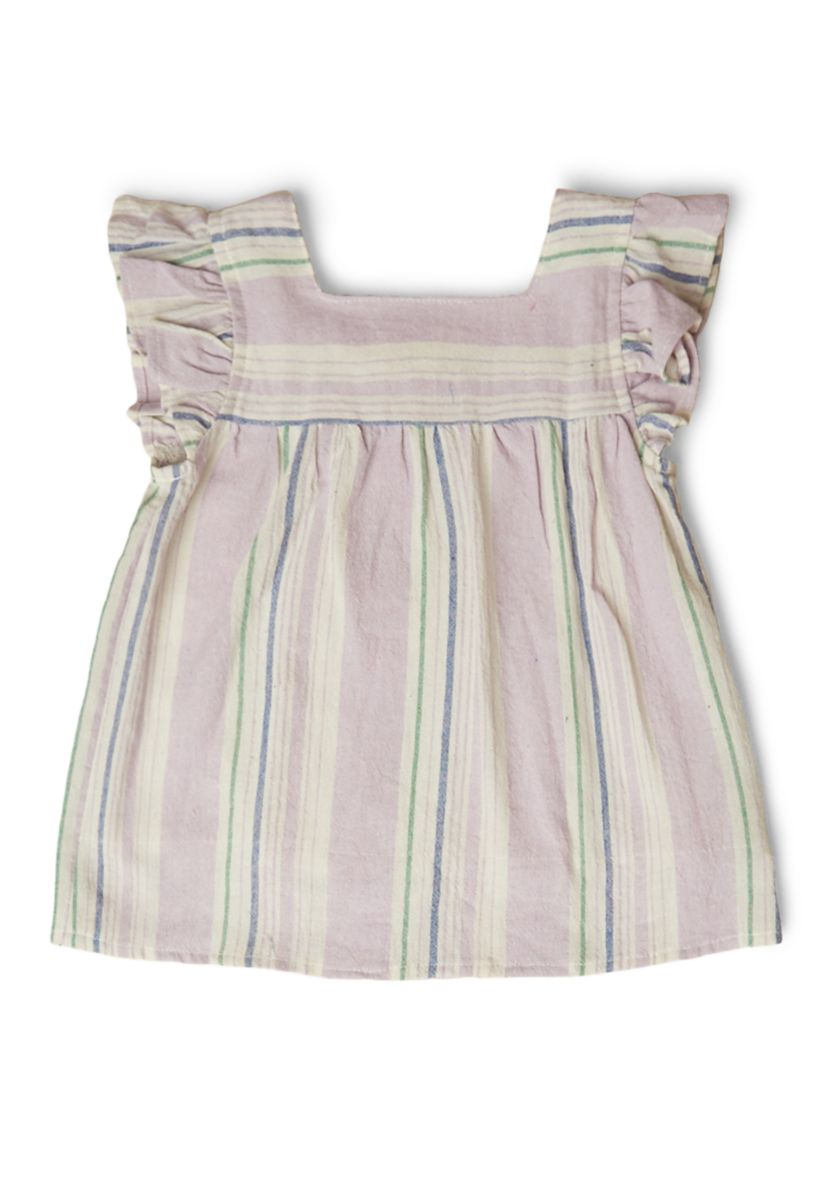Girls 4-6x Striped Square Neck Top