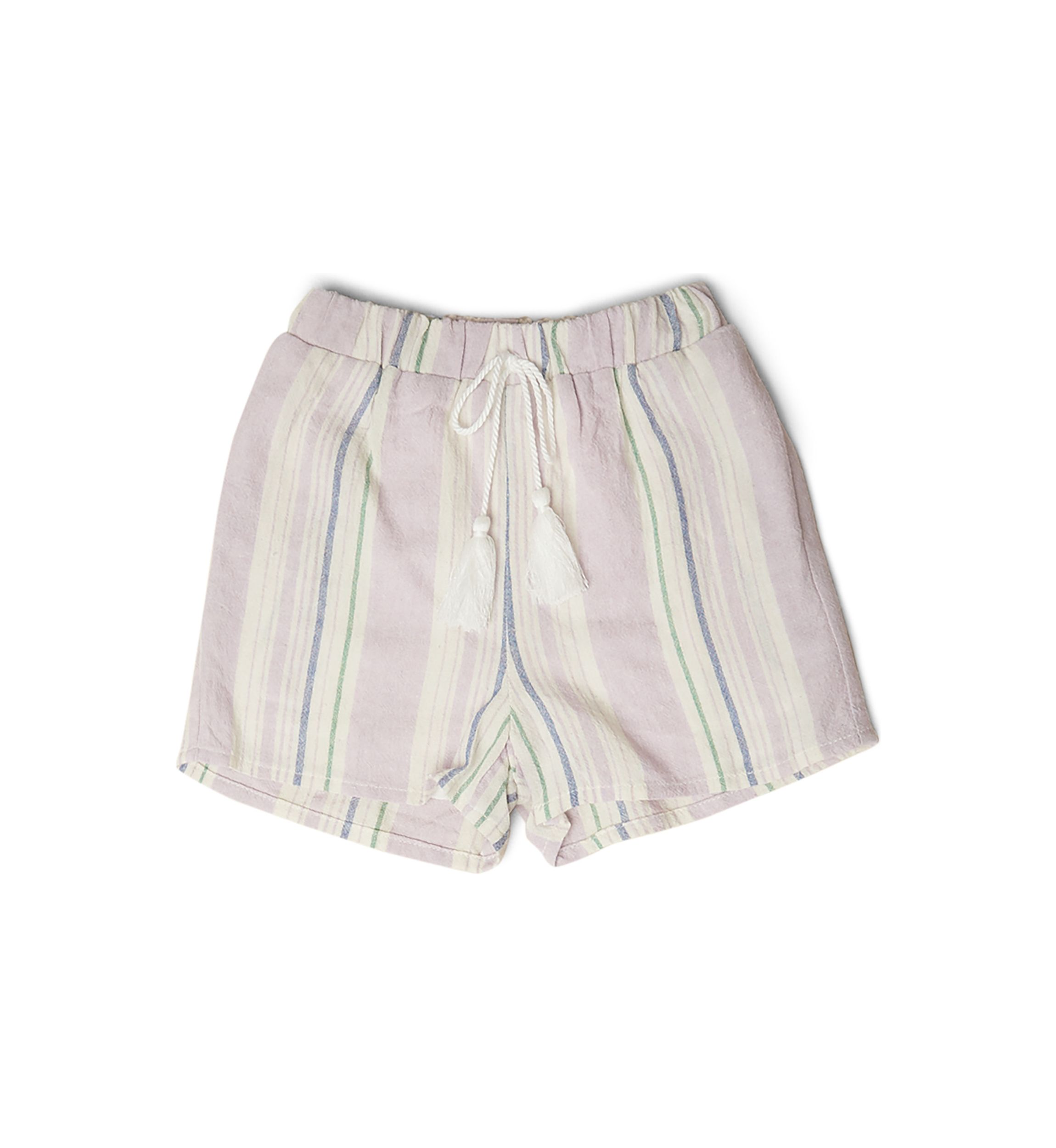 Girls 4-6x Tassel Tie Textured Stripe Shorts