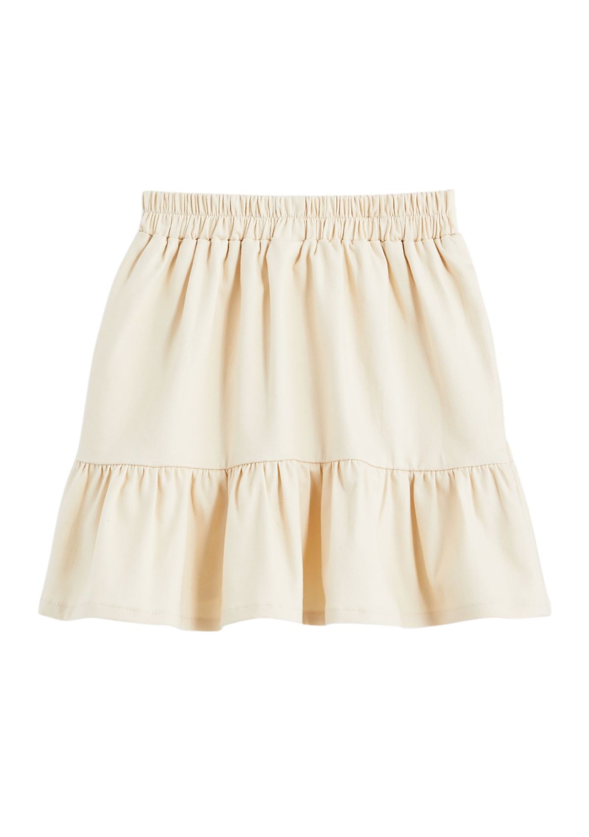 Girls 4-6x Cotton Poplin Asymmetrical Ruffle Skirt