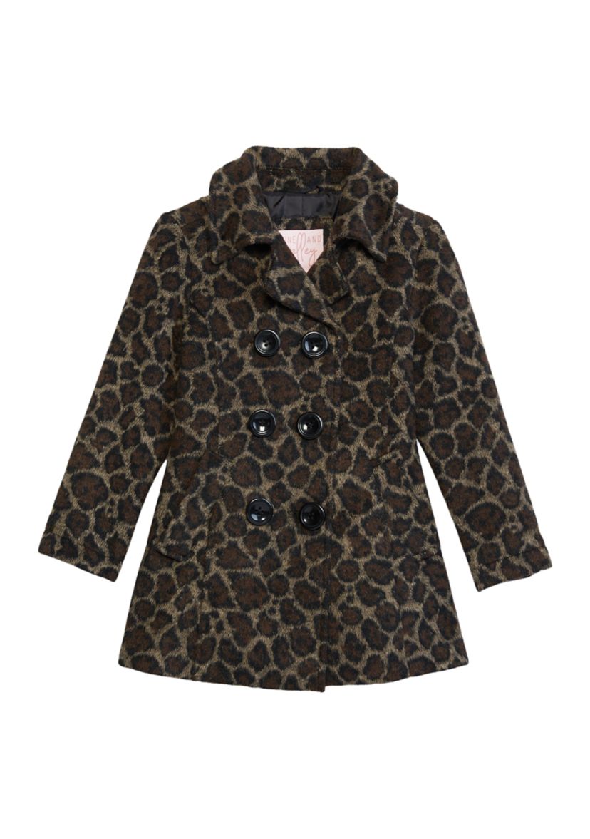 Girls 4-6x Printed Peacoat